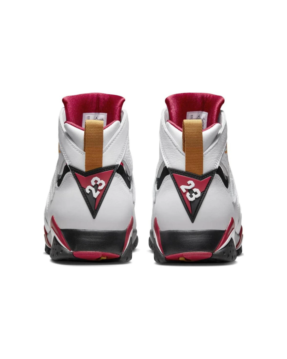 Jordan Air Jordan 7 унисекс кроссовки кожаные белые с черно-красными деталями картинка