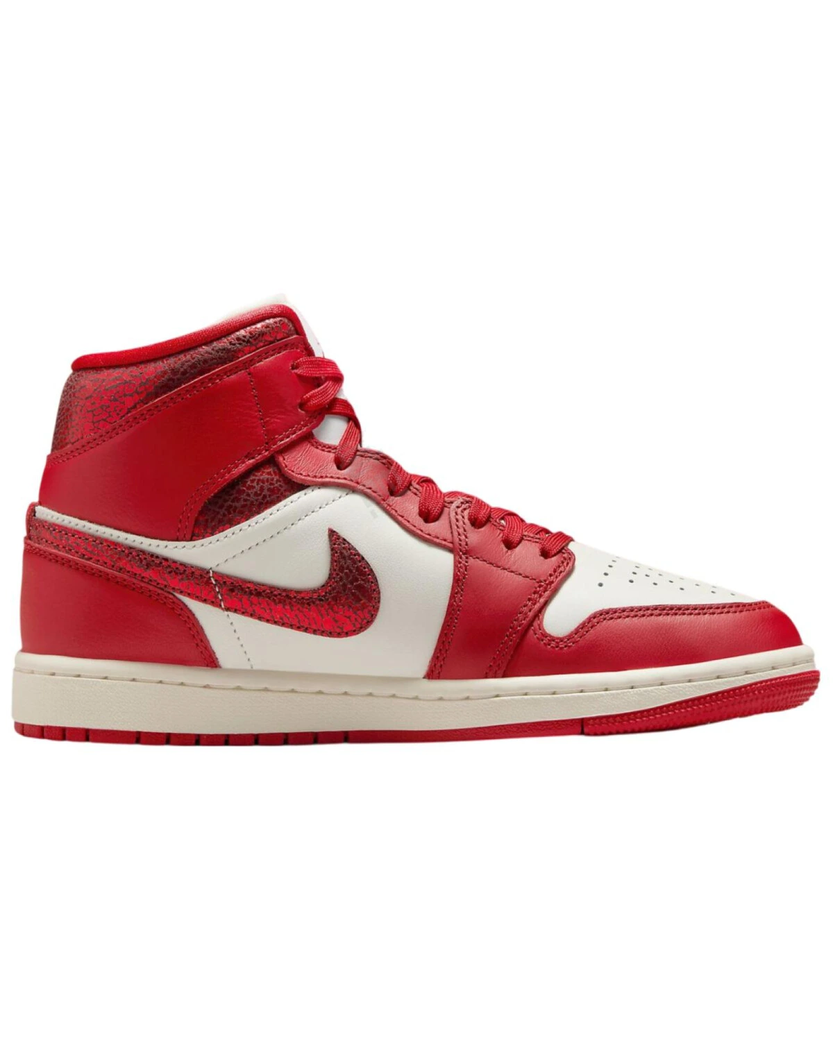 Jordan Air Jordan 1 Mid женские кроссовки красные противоскользящие картинка