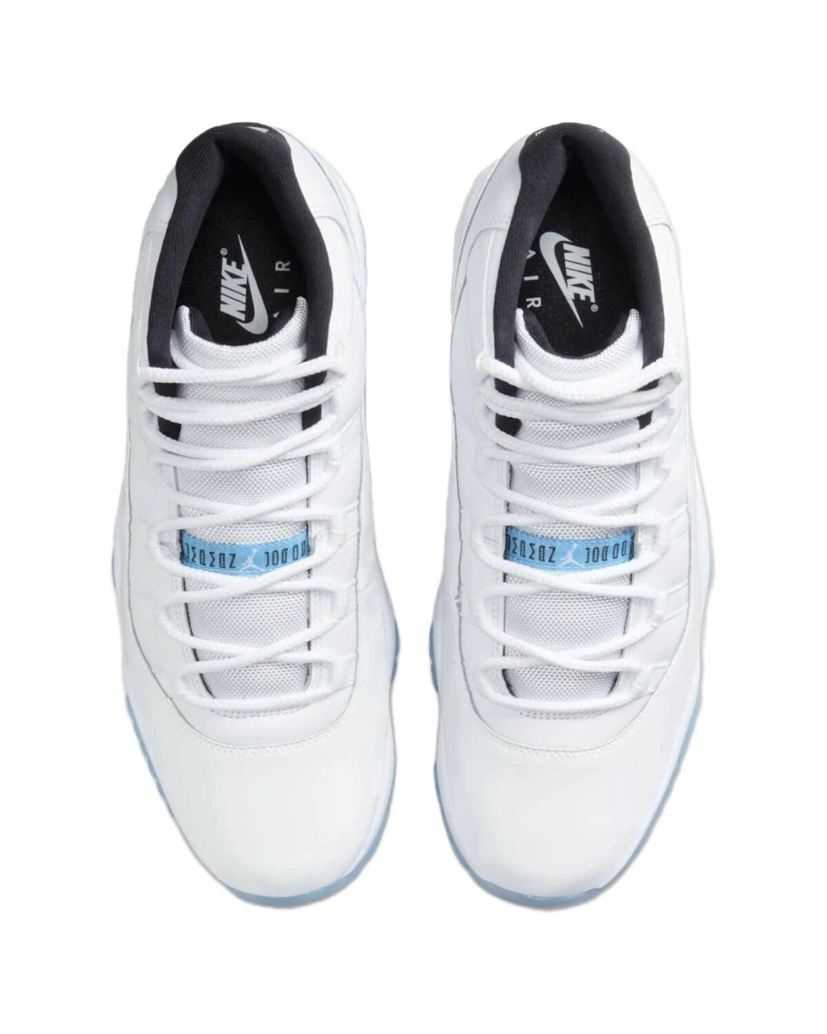 Jordan Air Jordan 11 унисекс кроссовки высокие бело-синие картинка