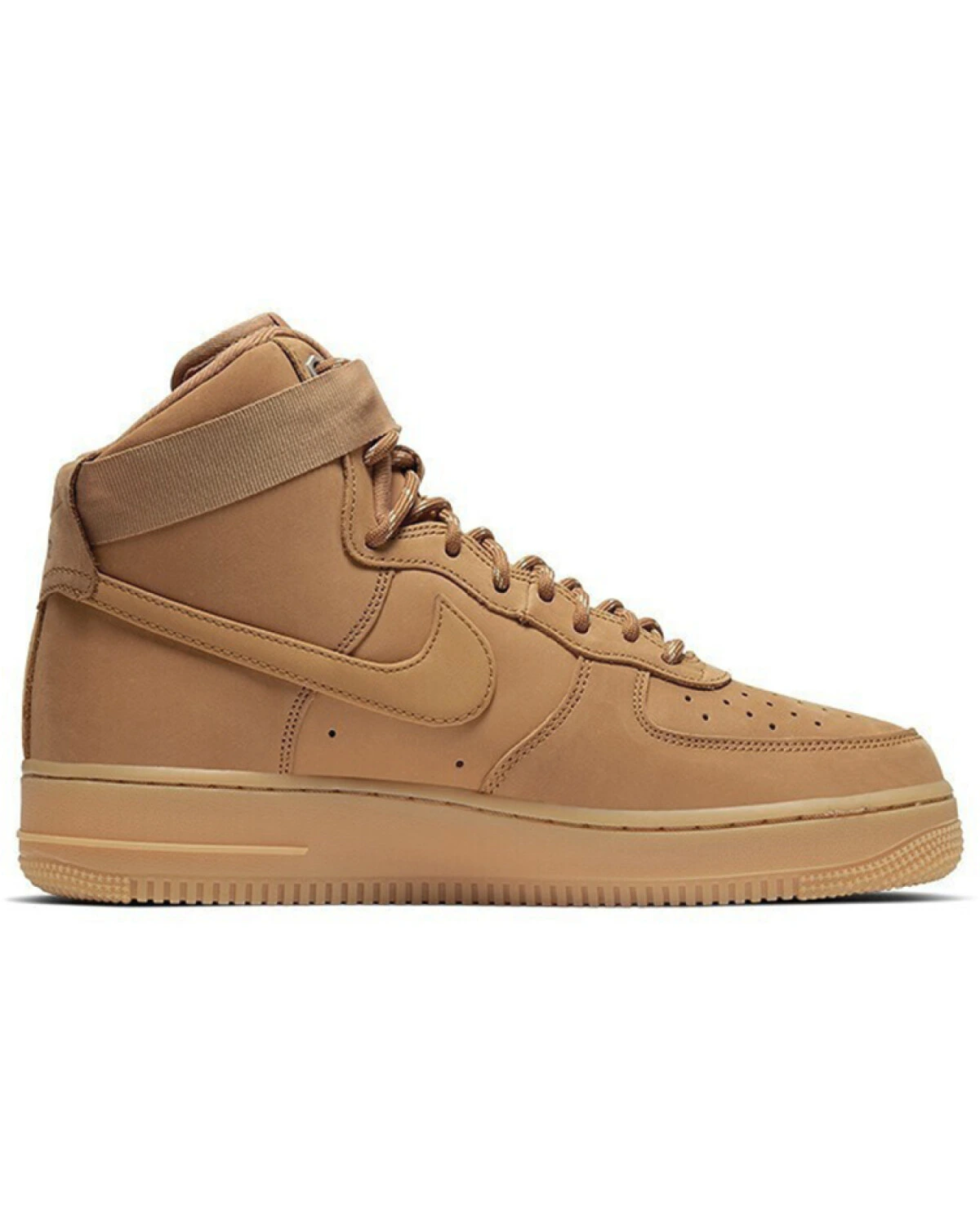 Nike Air Force 1 High '07 WB Flax унисекс кроссовки высокие бежевые картинка