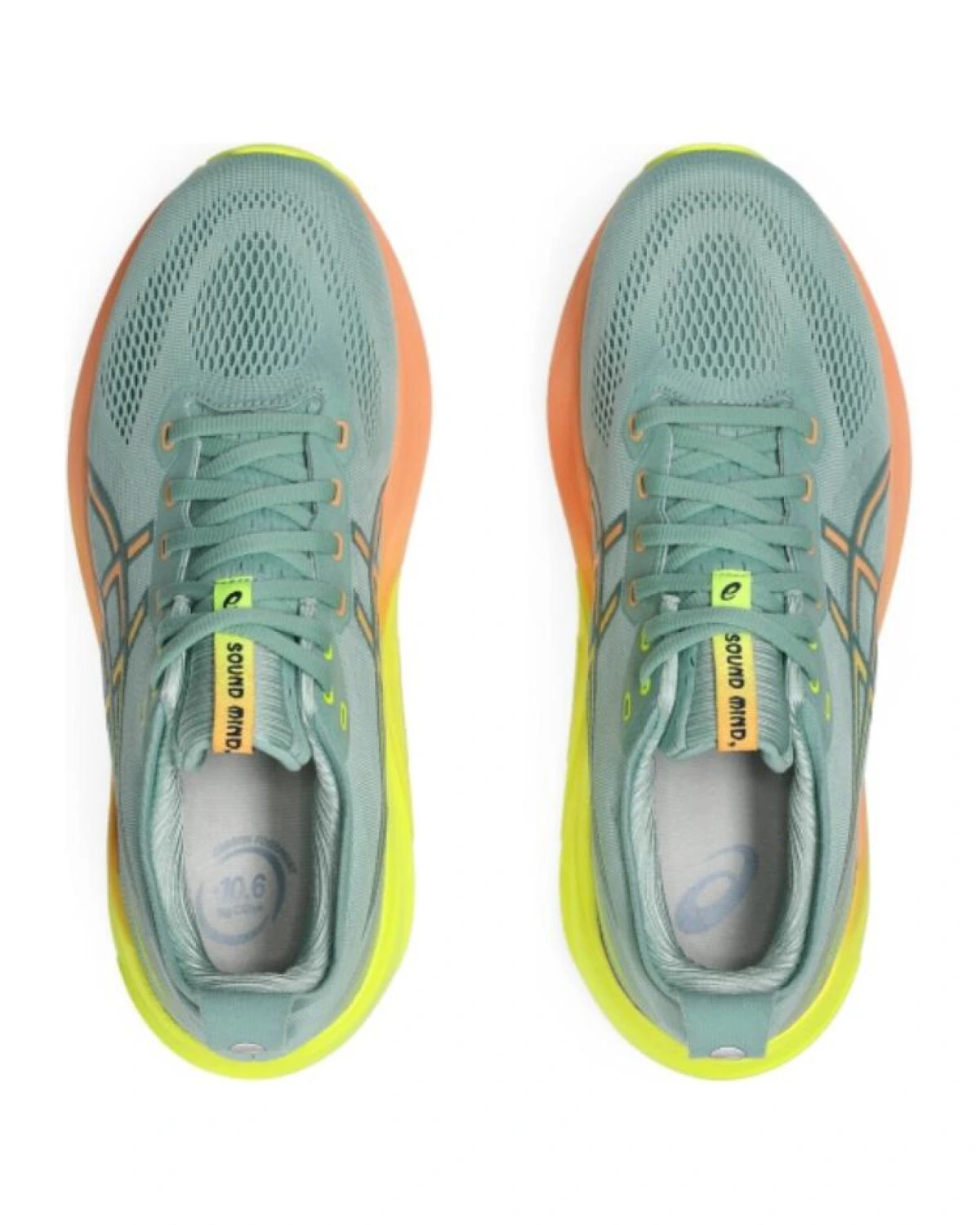 Asics Gel-Kayano 31 мужские кроссовки для марафона стабильные зелено-желтые картинка