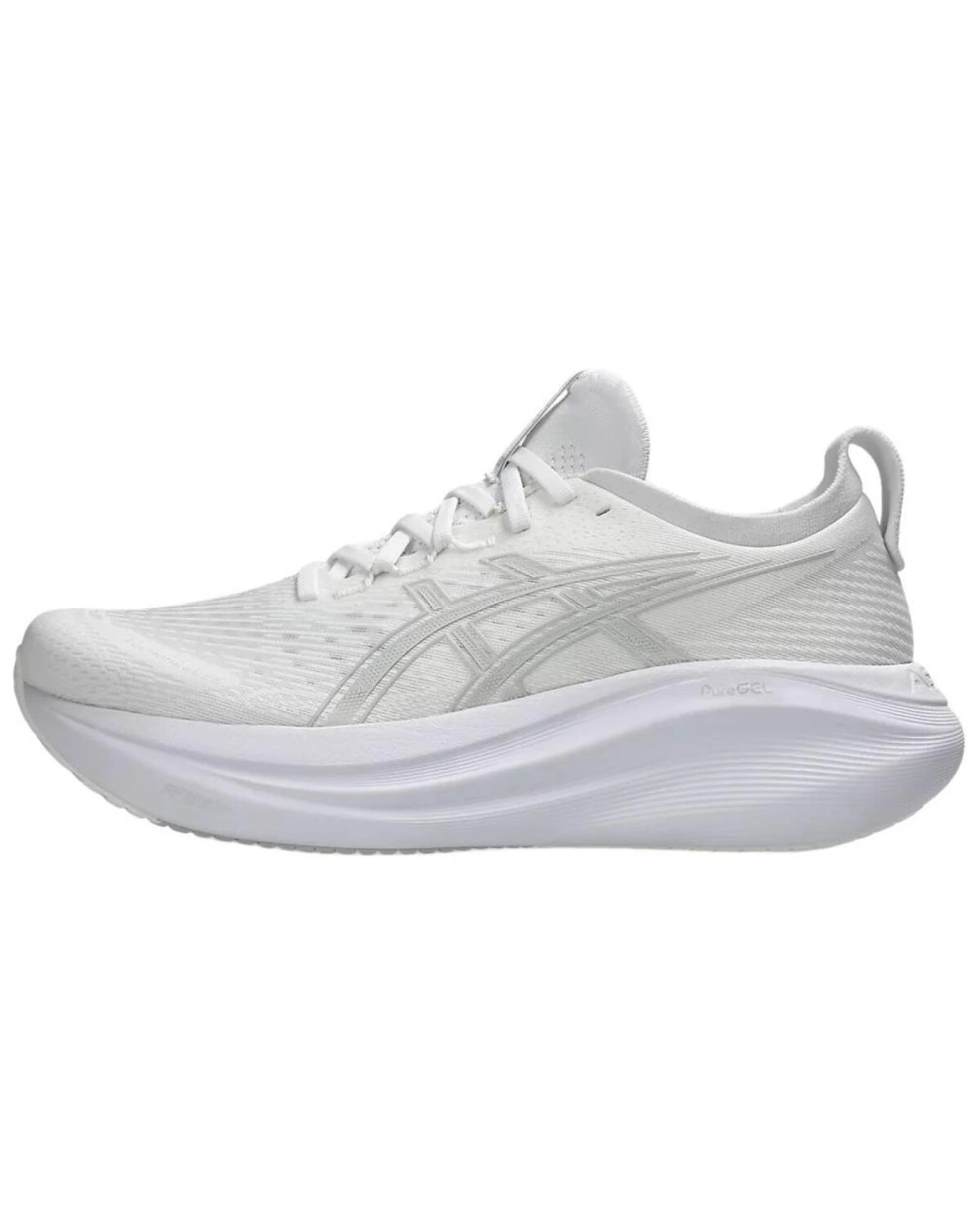 Asics GEL-NIMBUS 27 мужские кроссовки с амортизацией бело-серые картинка