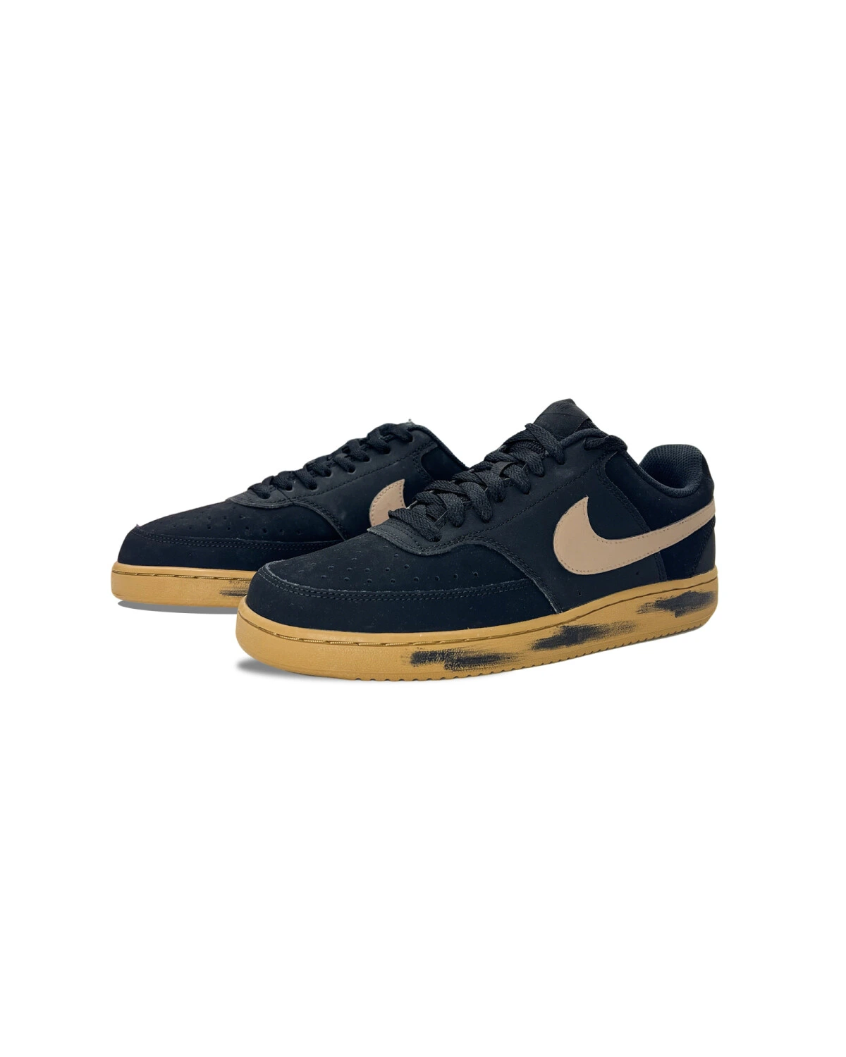 Nike Court Vision 1 мужские кроссовки черные с амортизацией картинка