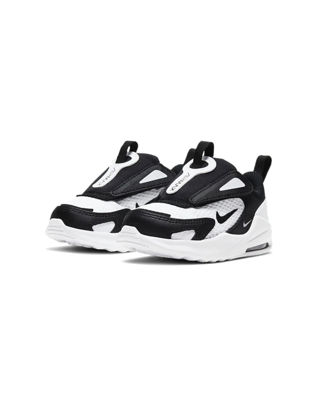 Nike Air Max Bolt детские беговые кроссовки черно-белые картинка