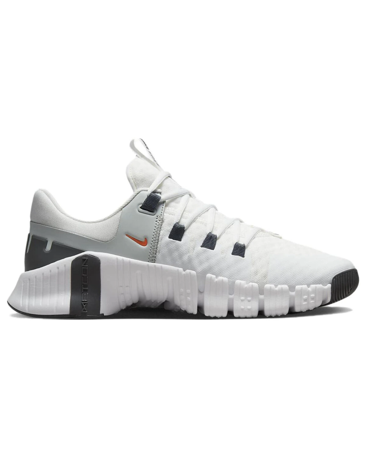 Nike Free Metcon 5 унисекс кроссовки белые с черными вставками для тренировок картинка