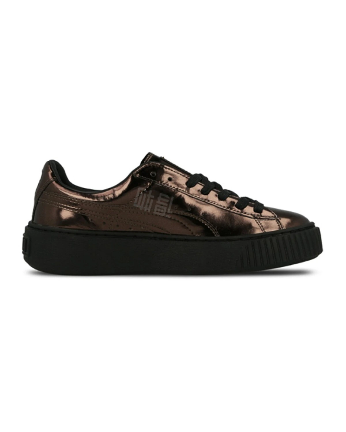 PUMA Platform Metallic унисекс кеды коричневые металлические картинка