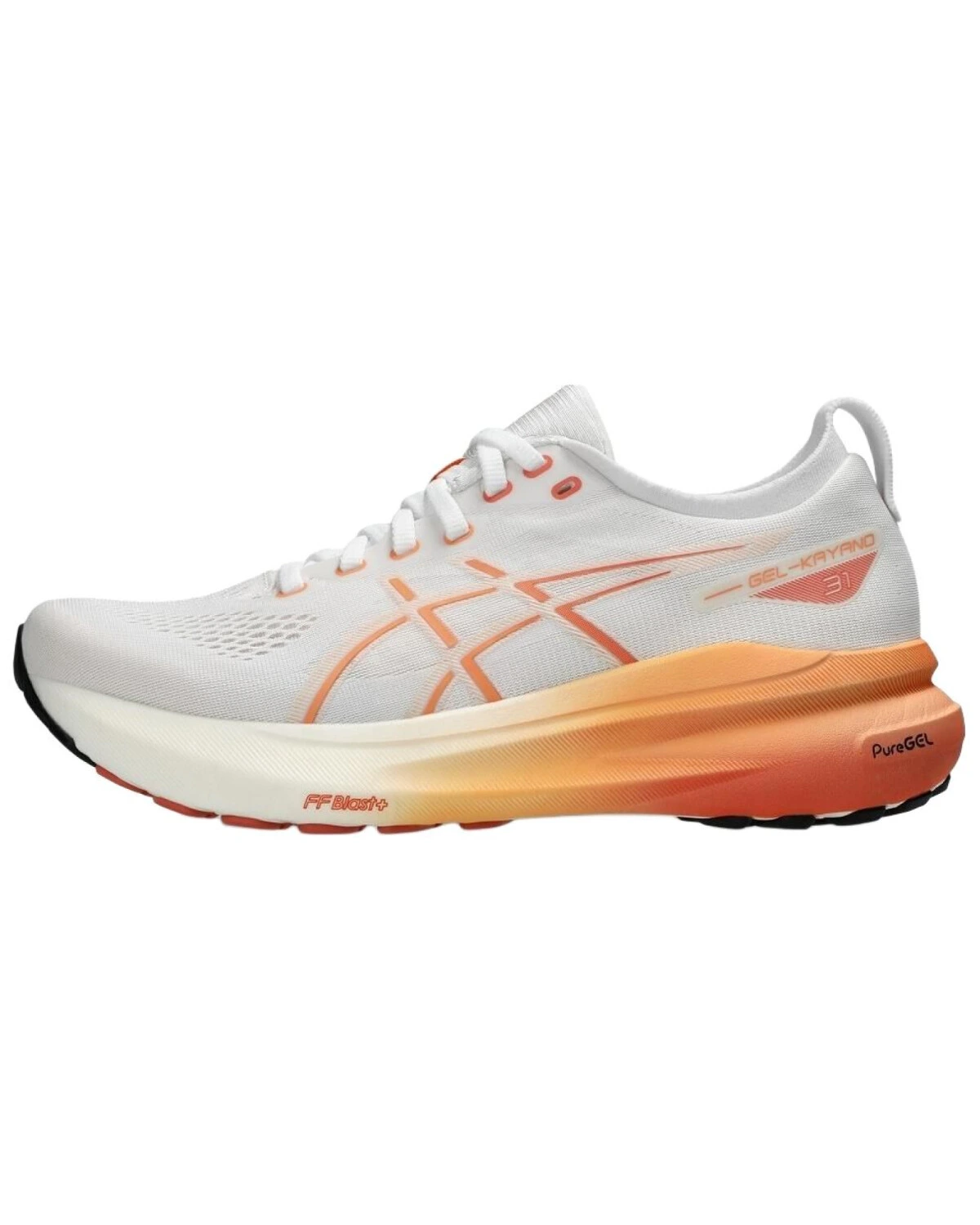 Asics Gel-Kayano 31 женские кроссовки стабильная поддержка износостойкие бело-оранжевые картинка
