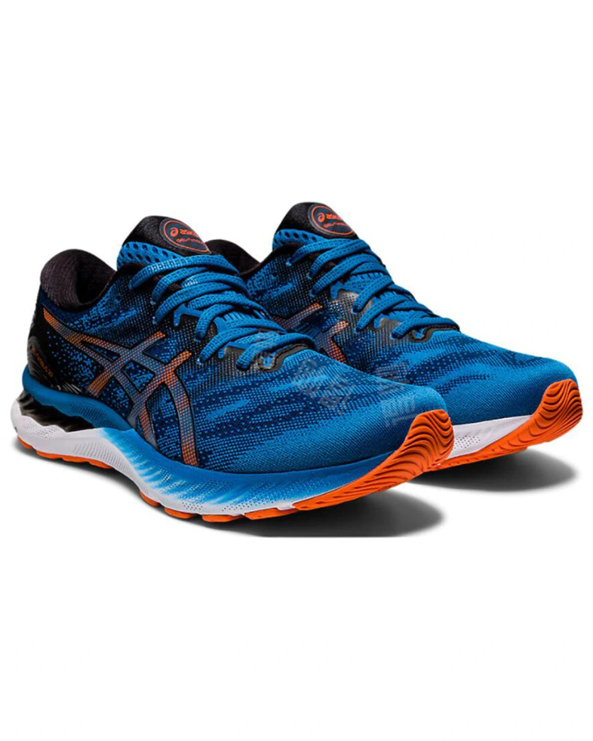 Asics GEL-Nimbus 23 беговые кроссовки с GEL-амортизацией сине-черные картинка