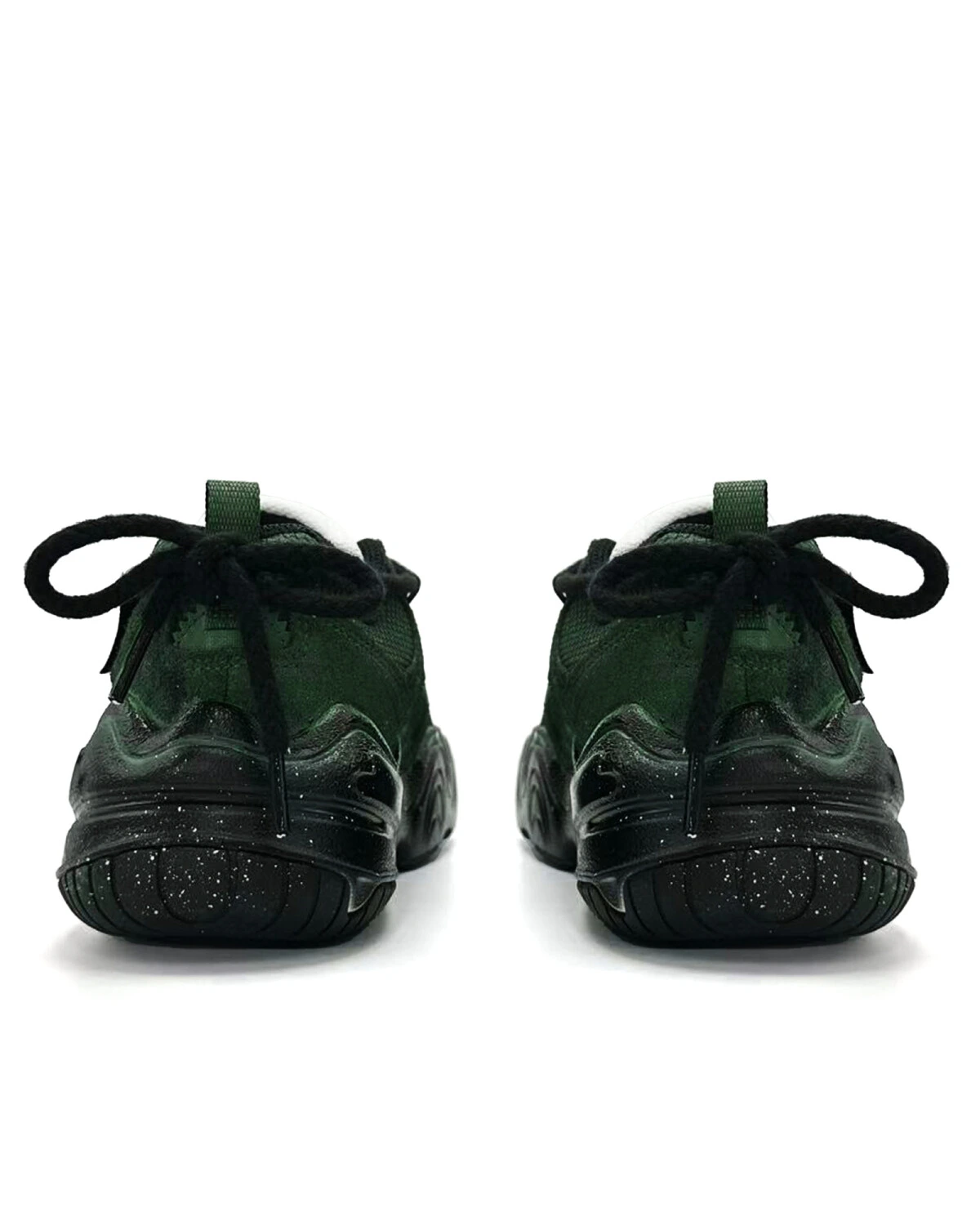 Nike Tech Hera женские повседневные кроссовки из сетки черно-зеленые картинка