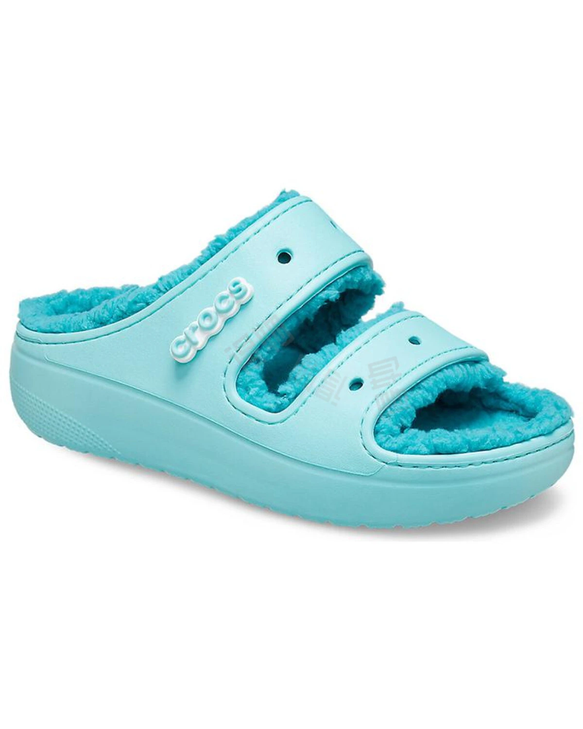 Crocs Classic Lined Clog домашние тапочки синие теплые картинка