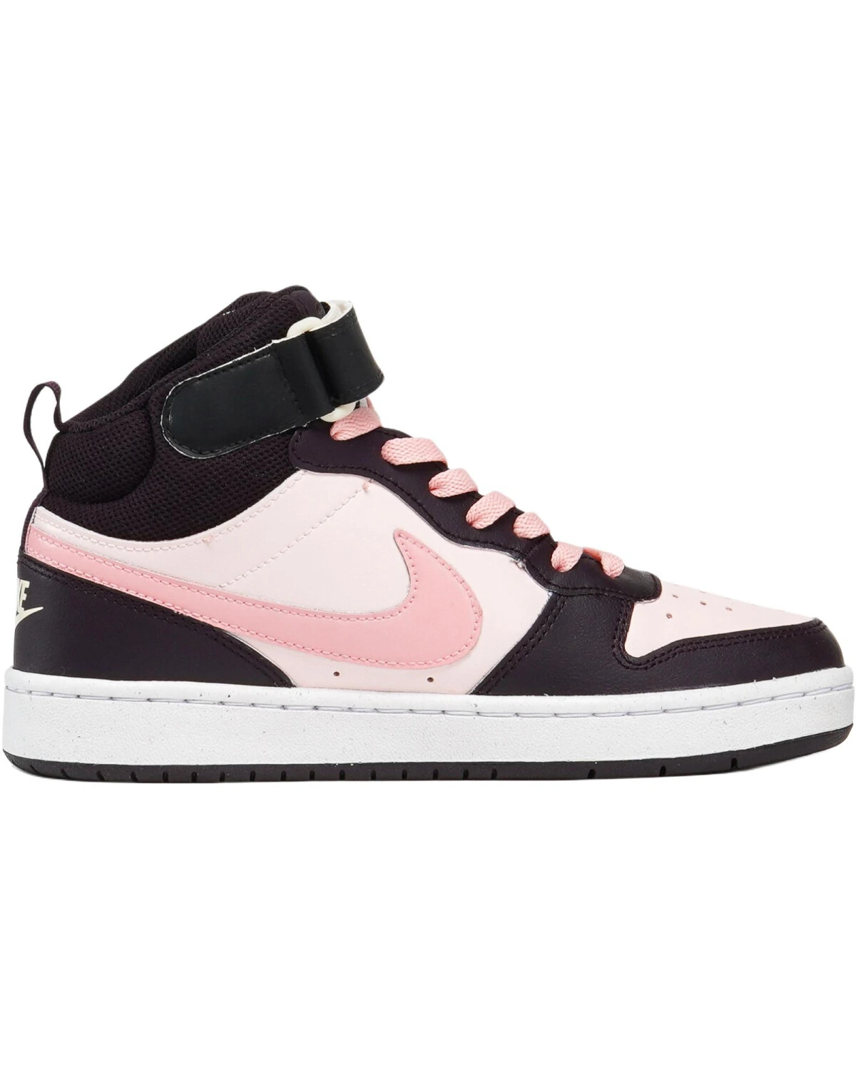 Nike Court Borough 2 детские кроссовки высокие розовые картинка