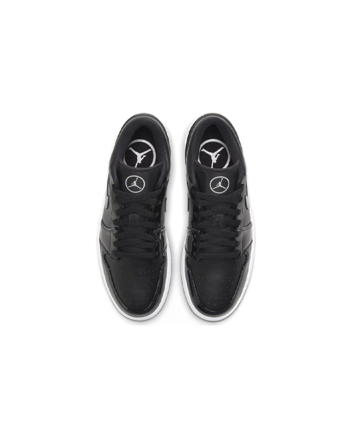 Jordan Air Jordan 1 унисекс кроссовки из кожи чёрно-белые картинка