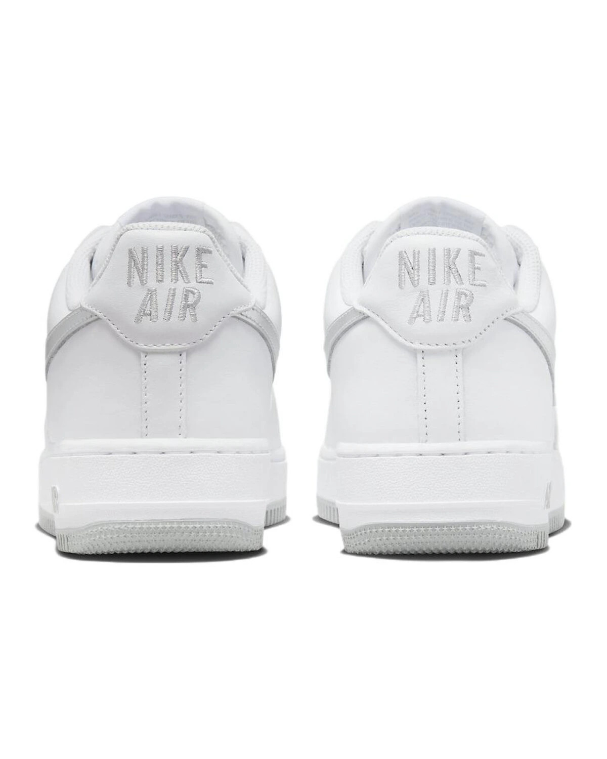 Nike Air Force 1 кроссовки белые кожаные на шнуровке картинка