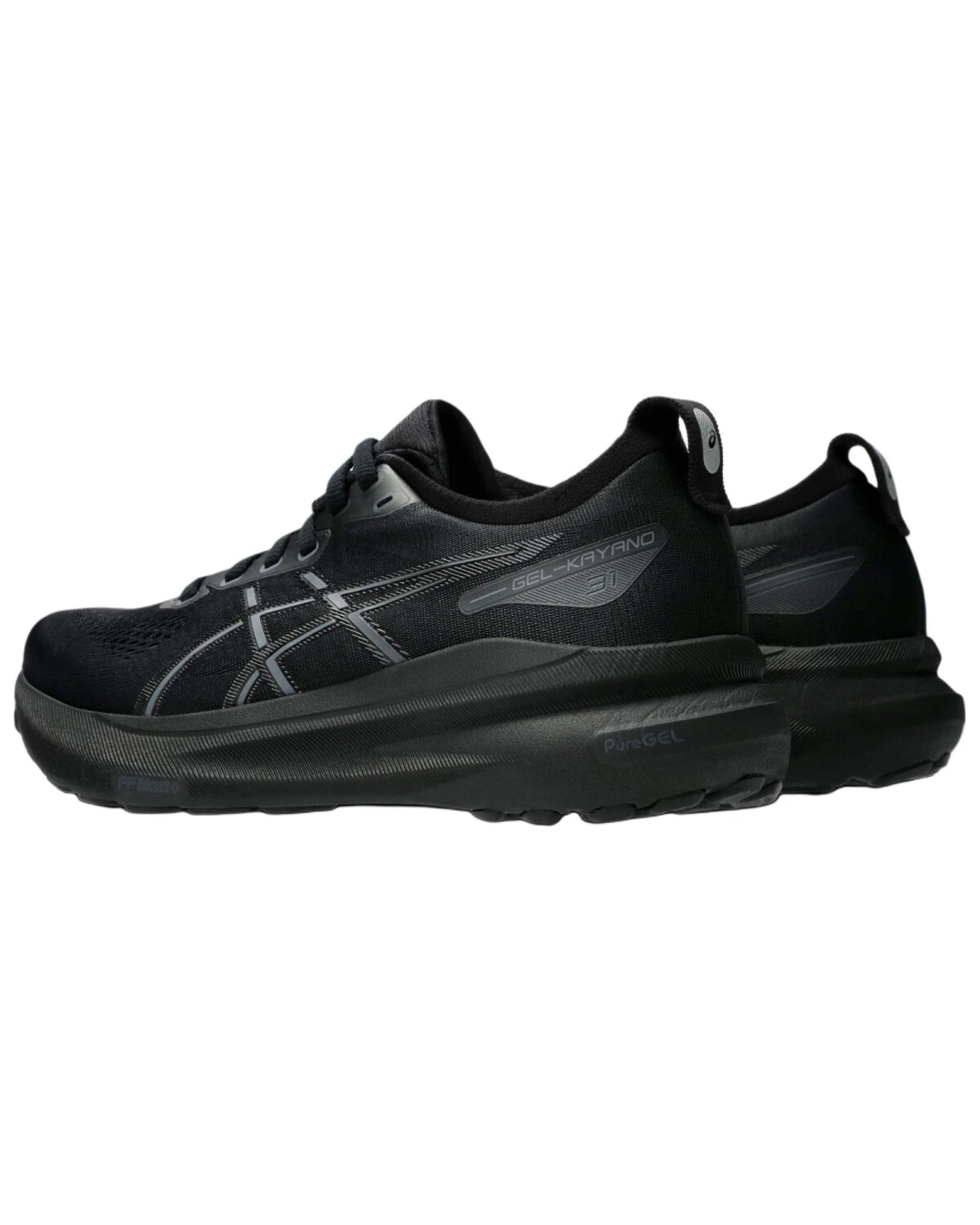 Asics Gel-Kayano 31 женские спортивные кроссовки черные с тканевым верхом и амортизацией картинка