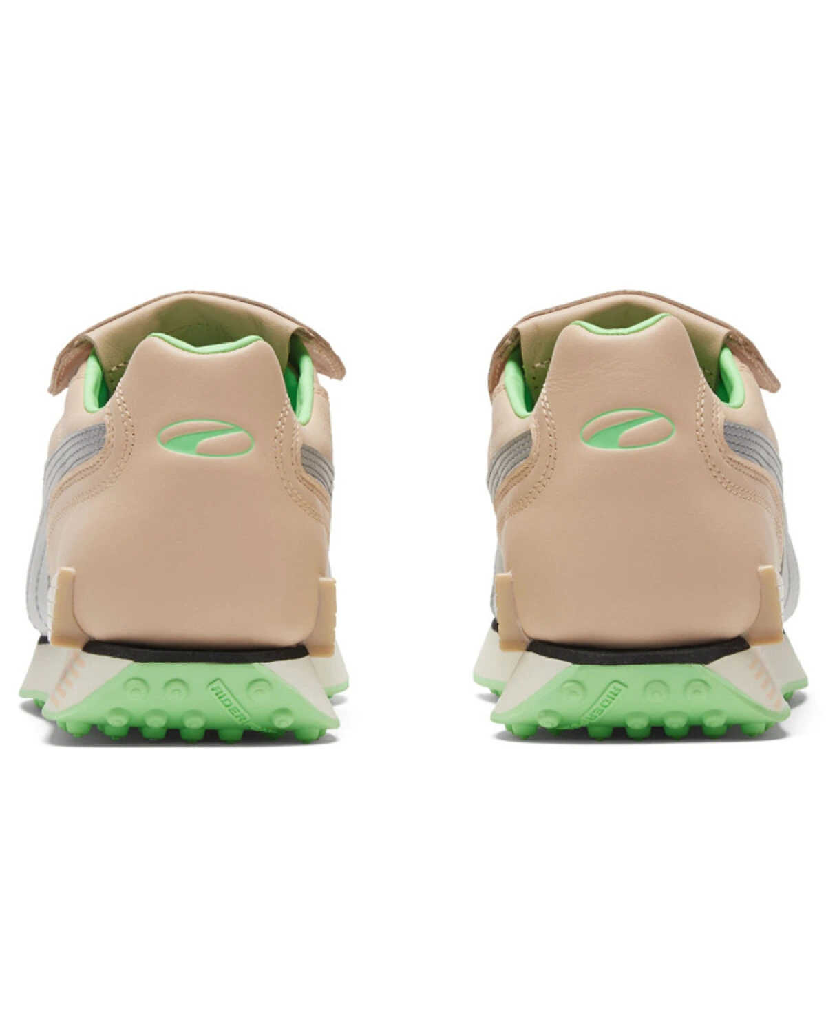 PUMA Mile Rider Queen женские кроссовки из натуральной кожи бежевого цвета картинка