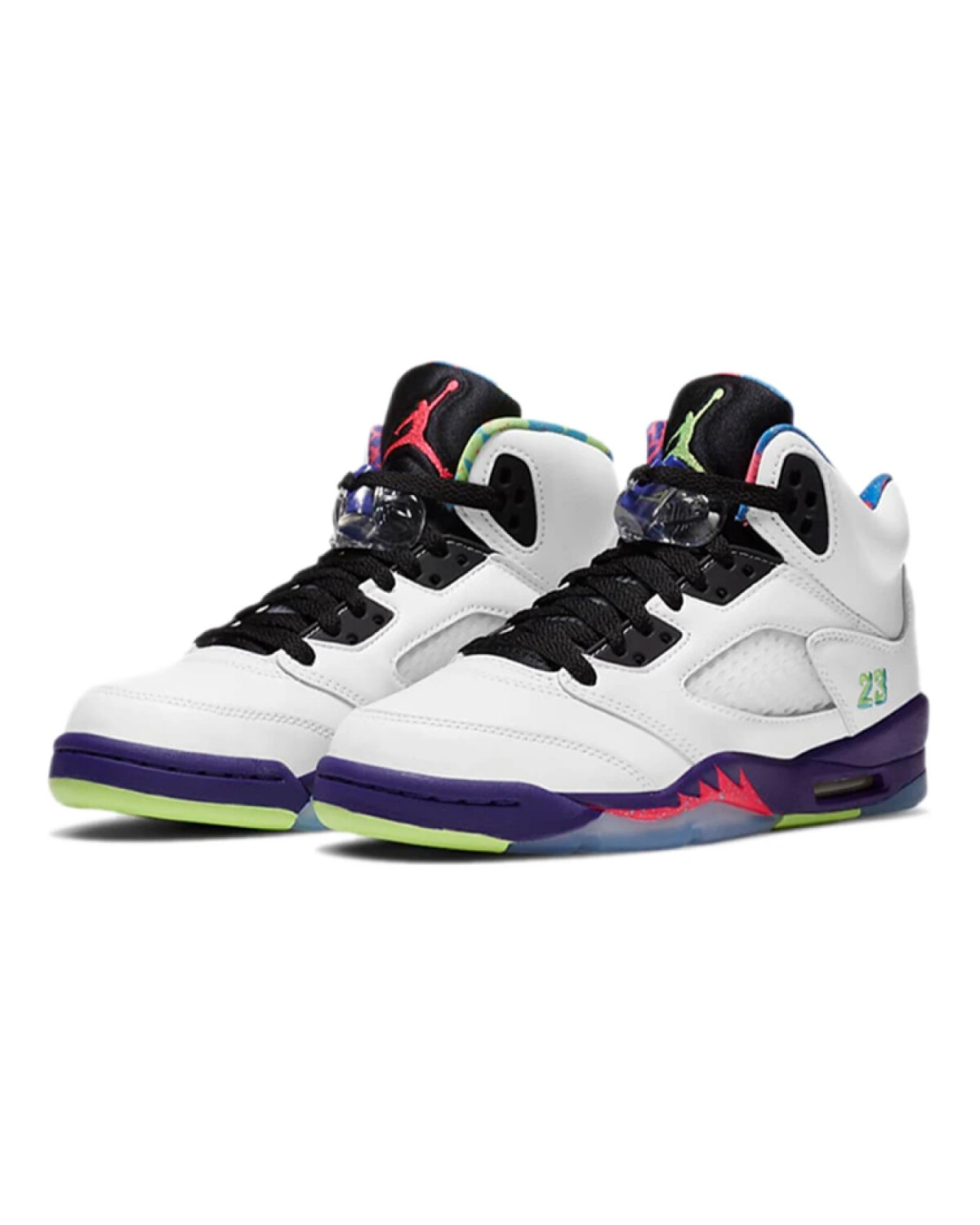 Jordan Air Jordan 5 Retro детские кроссовки бело-фиолетовые с амортизацией картинка