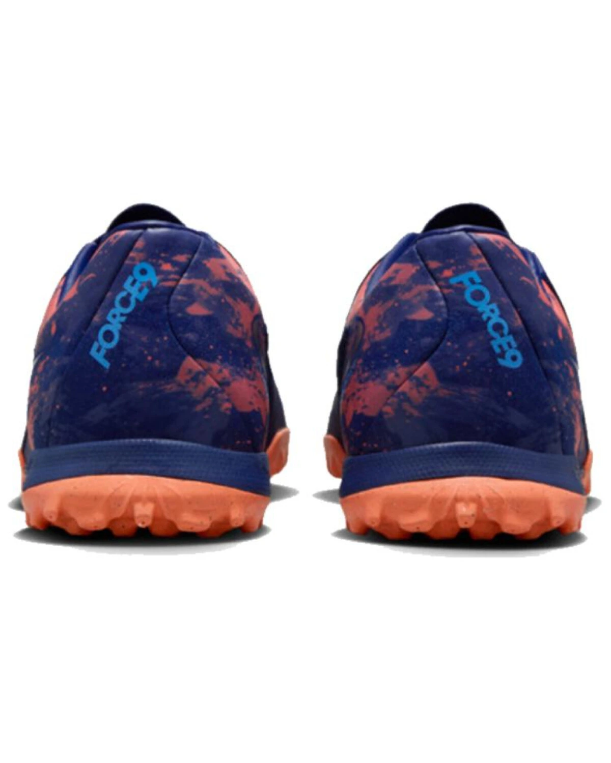 Nike Phantom GX 2 Academy унисекс футбольные бутсы синие с оранжевыми акцентами картинка