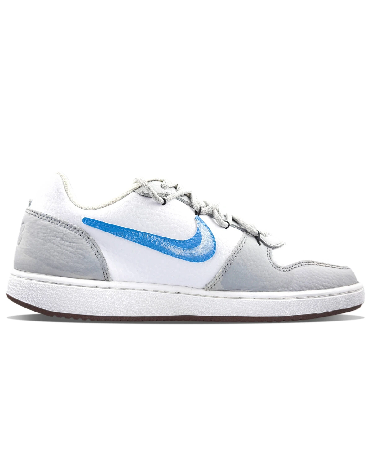 Nike EBERNON мужские кроссовки бело-серые с ручной росписью картинка