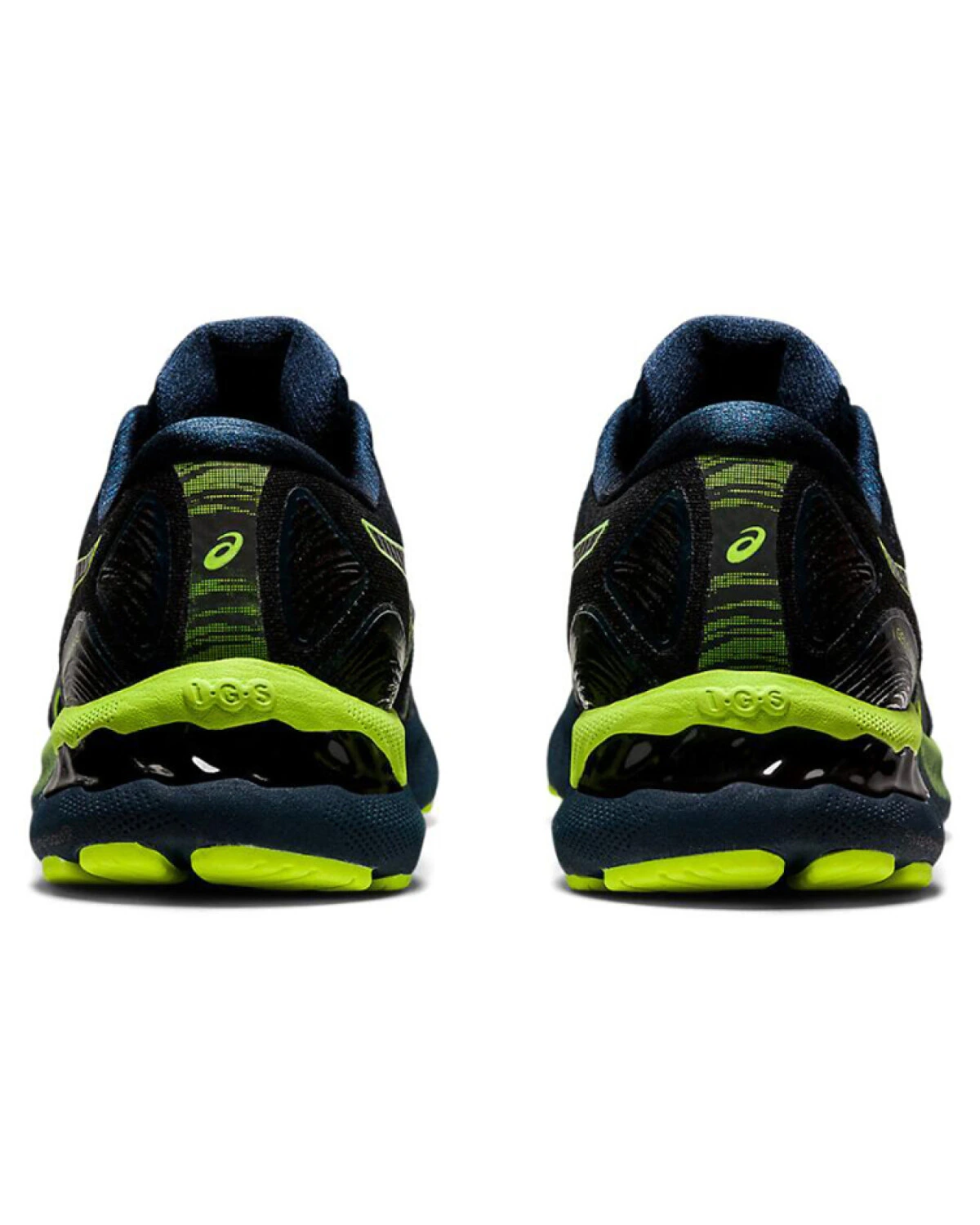 Asics GEL-Nimbus 23 Lite-Show мужские кроссовки для бега сине-желтые картинка