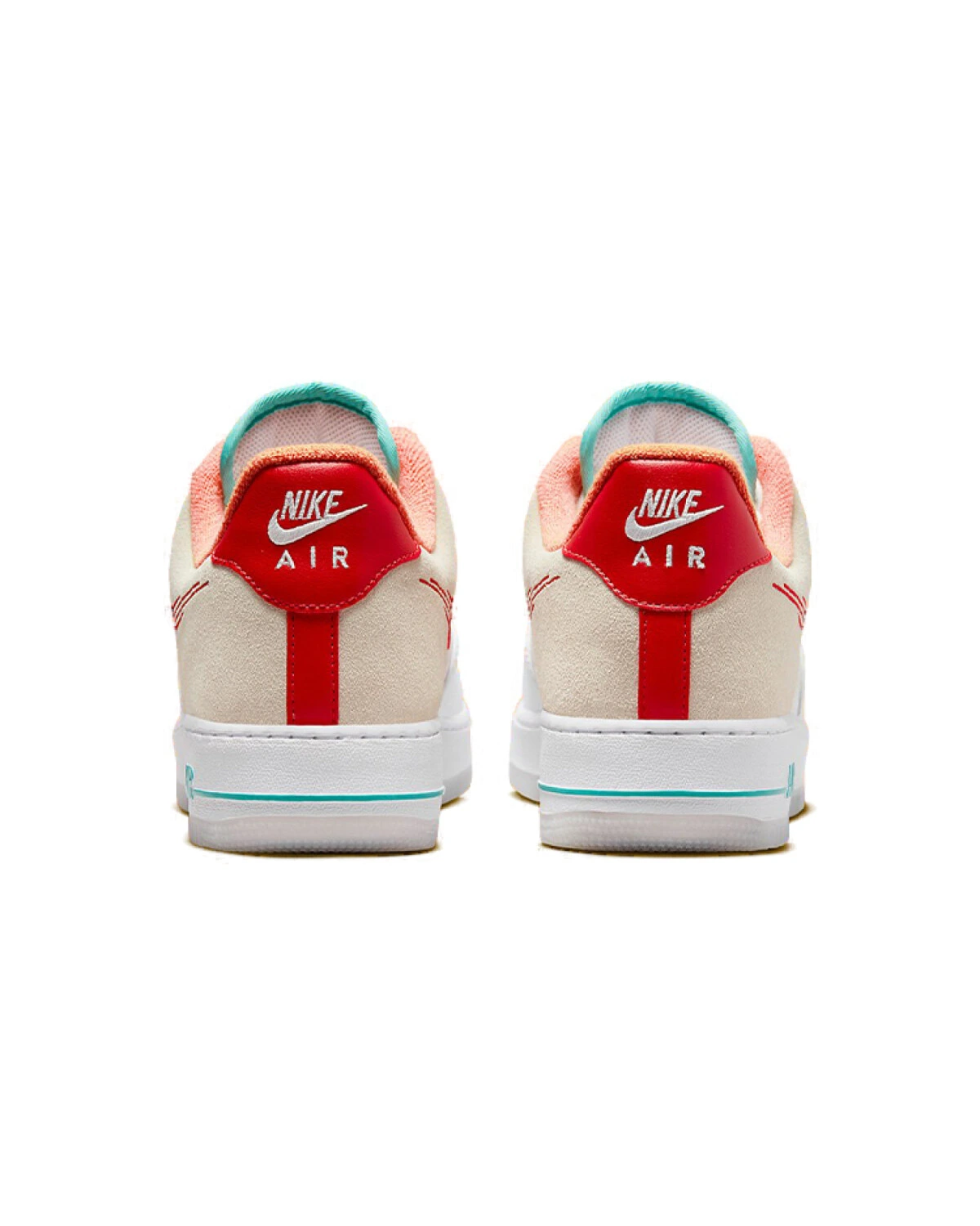 Nike Air Force 1 унисекс кроссовки белые кожаные картинка