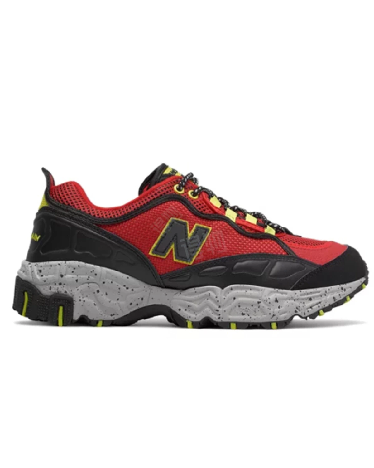 New Balance 801 мужские кроссовки повседневные текстильные черно-красные картинка