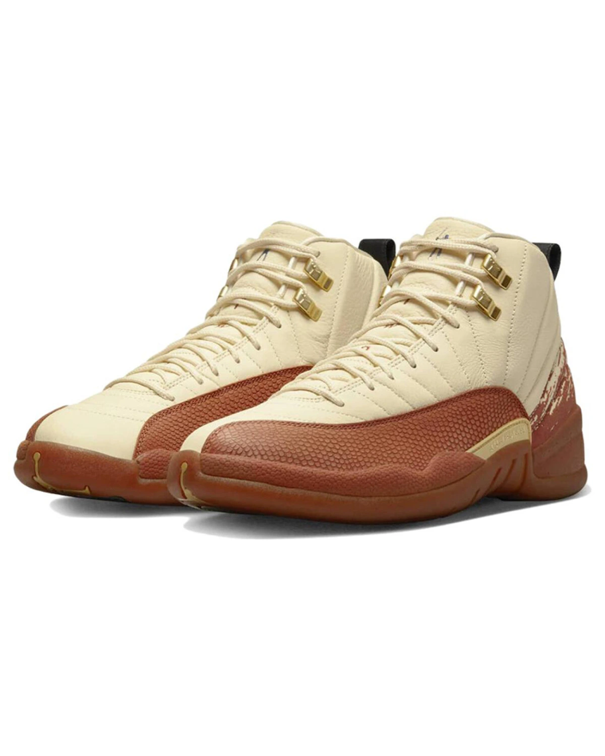 Eastside Golf x Jordan Air Jordan 12 Retro унисекс кроссовки высокие кожаные бежево-коричневые картинка