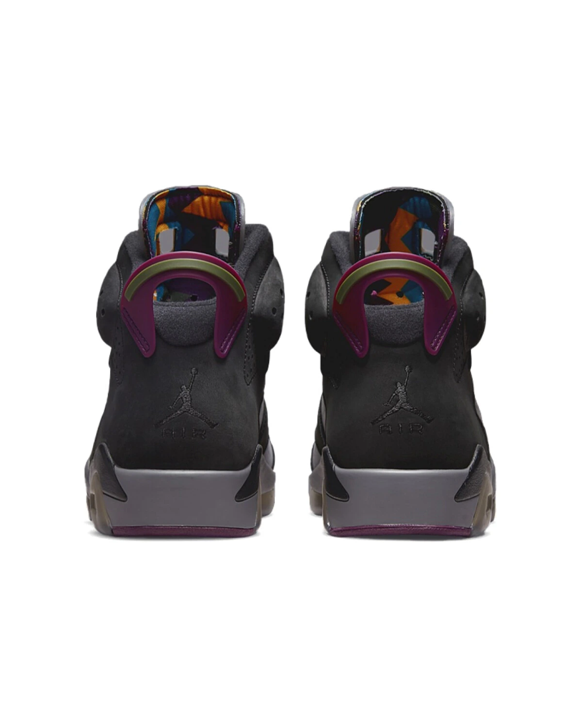 Jordan Air Jordan 6 Retro мужские спортивные кроссовки черно-серо-фиолетовые картинка