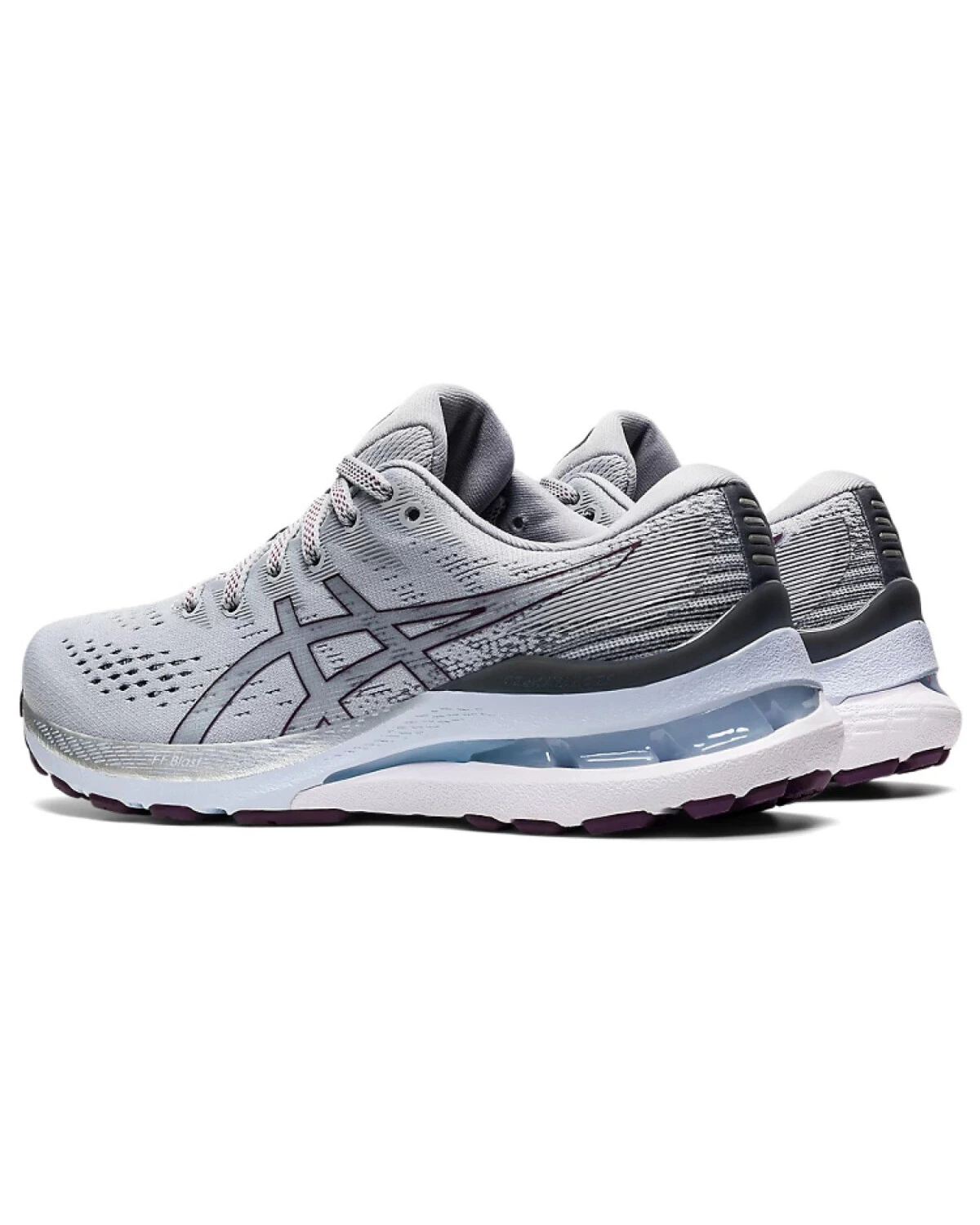 Asics Gel-Kayano 28 женские кроссовки для бега с амортизацией туманно-серые картинка