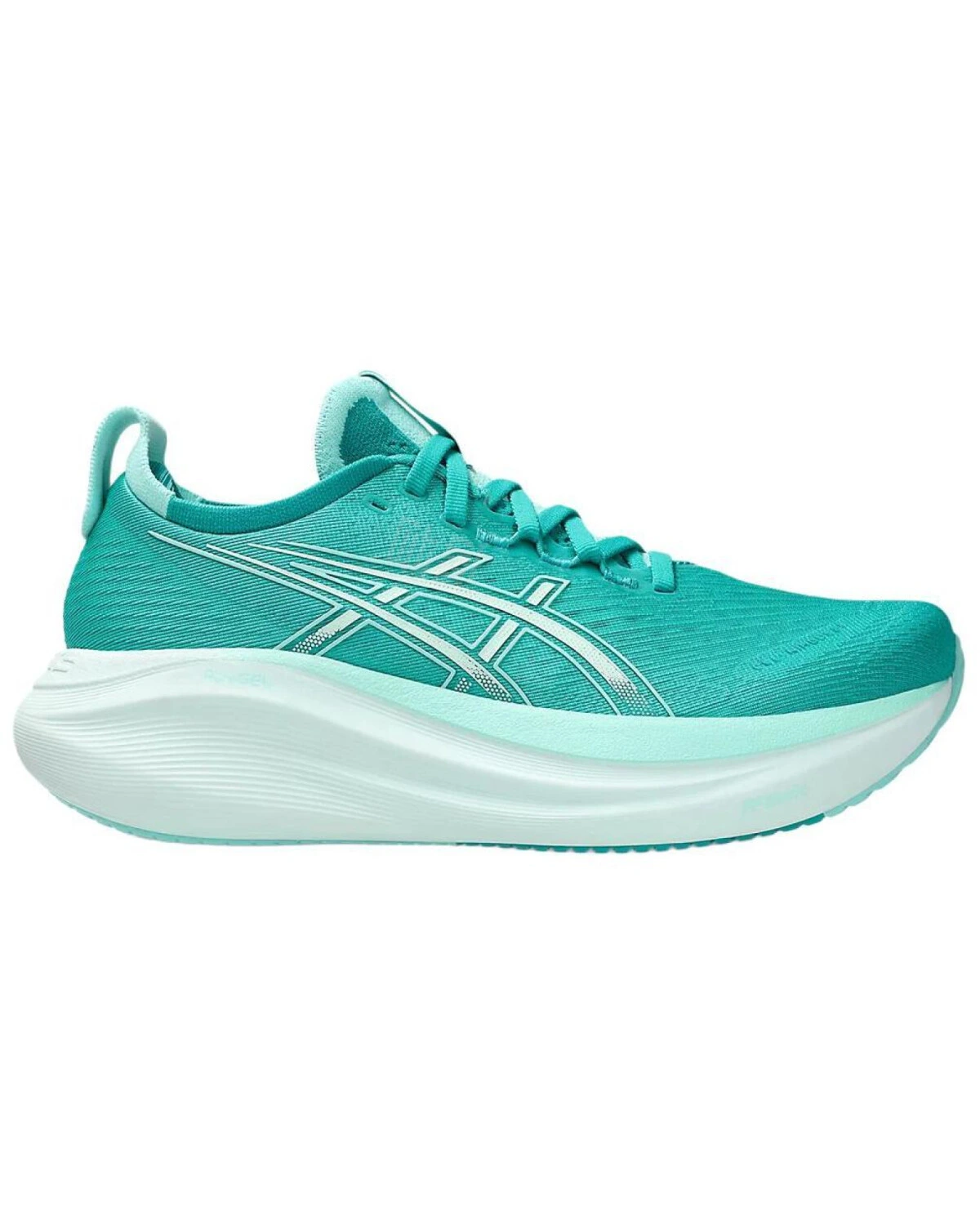 Asics GEL-NIMBUS 27 женские спортивные кроссовки бирюзовые картинка