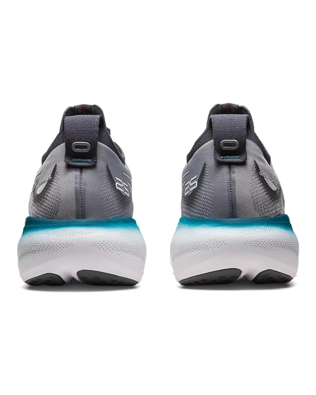 Asics GEL-Nimbus 25 женские кроссовки для бега серо-голубые картинка