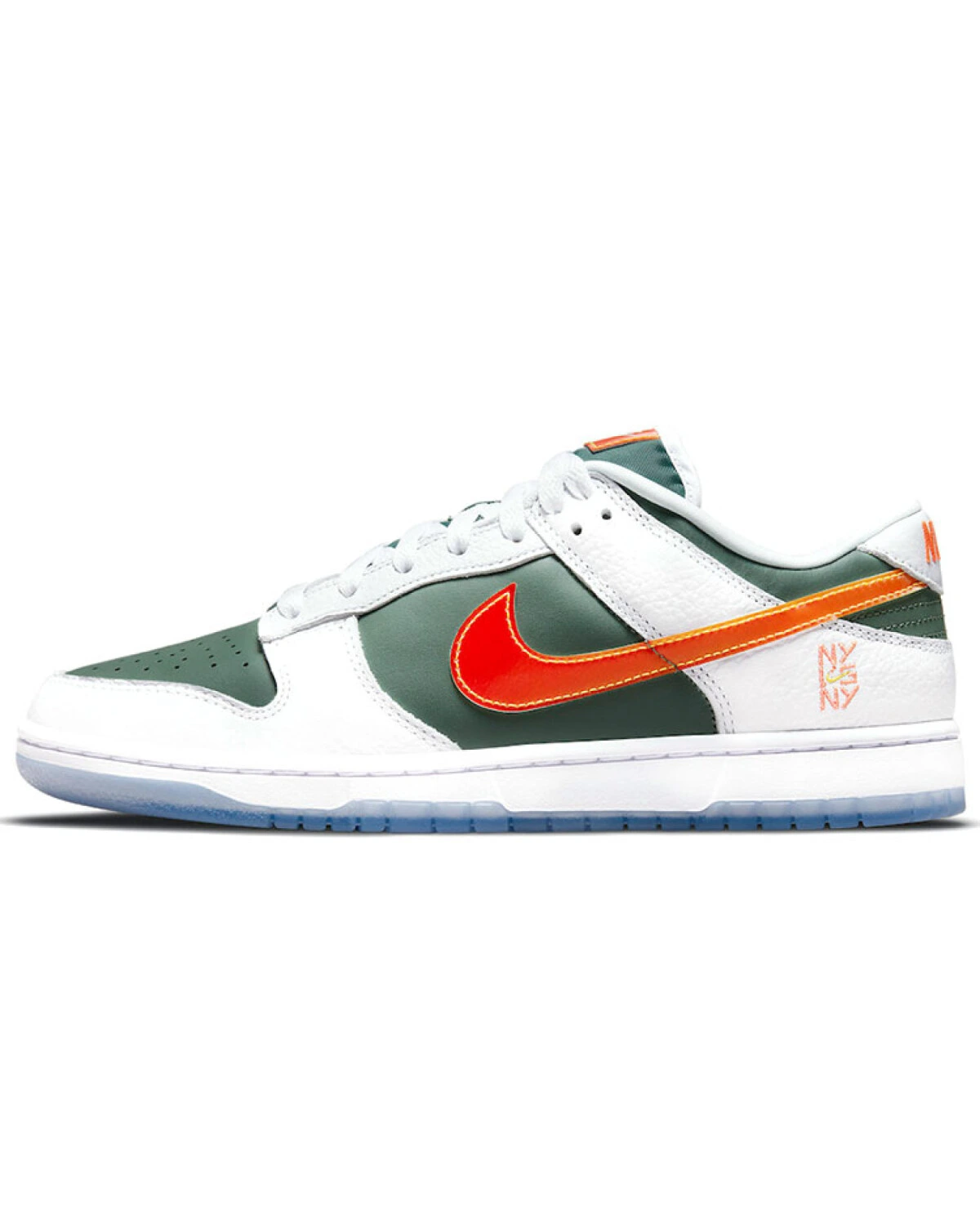Nike Dunk SE "NY vs NY" unisex кроссовки бело-зелено-оранжевые картинка