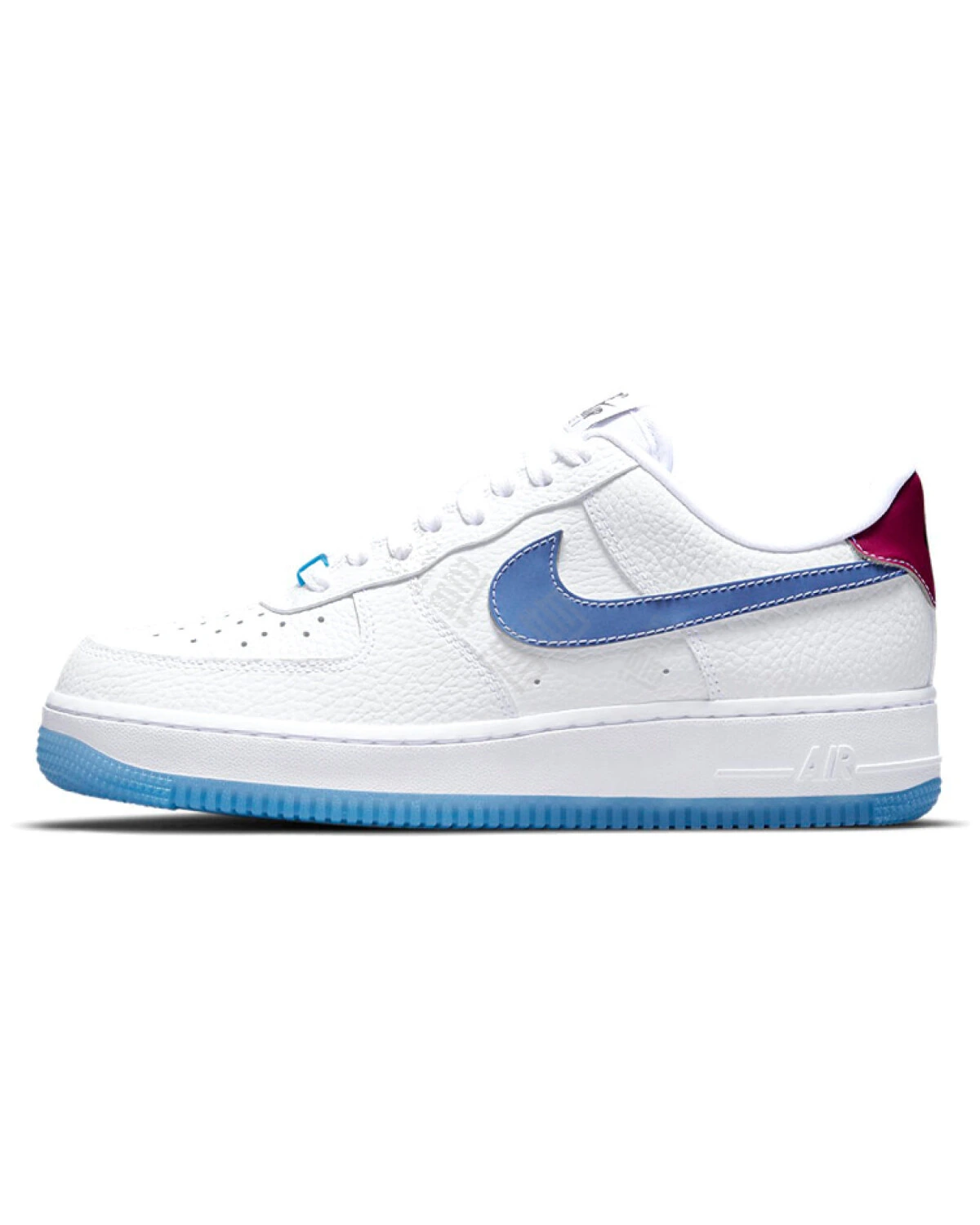 Nike Air Force 1 07 LX UV женские кроссовки белые с голубым картинка
