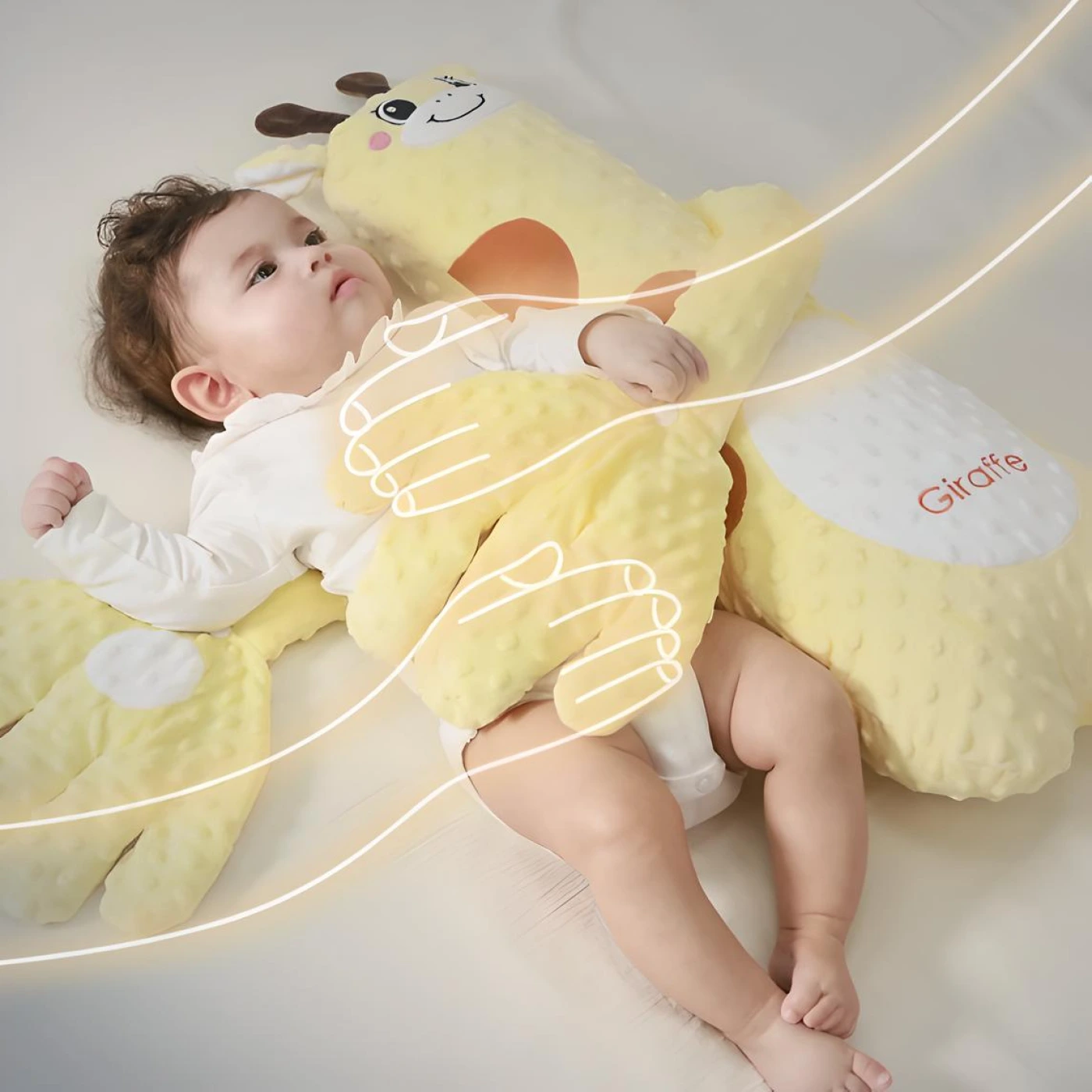 Жираф с успокаивающими ладонями для младенцев картинка