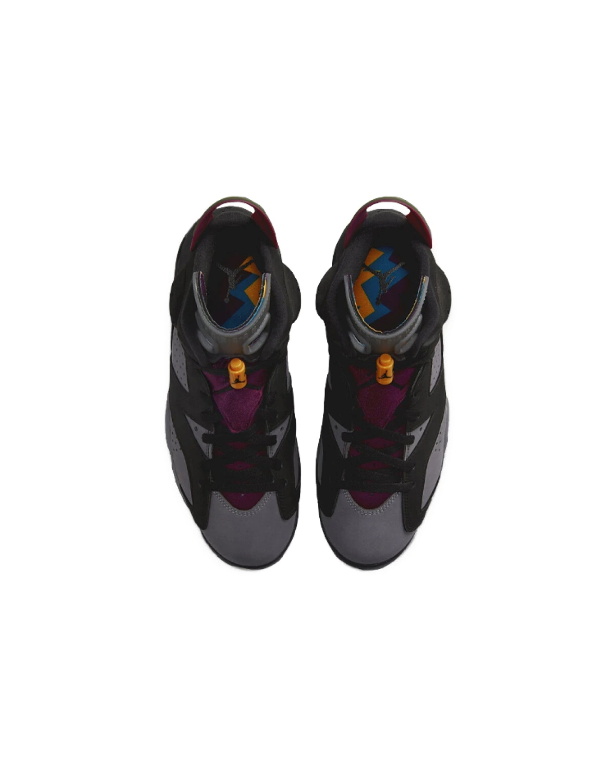 Jordan Air Jordan 6 Retro мужские спортивные кроссовки черно-серо-фиолетовые картинка