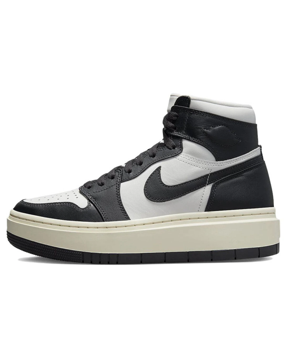 Jordan Air Jordan 1 женские кроссовки высокие черно-белые кожаные картинка