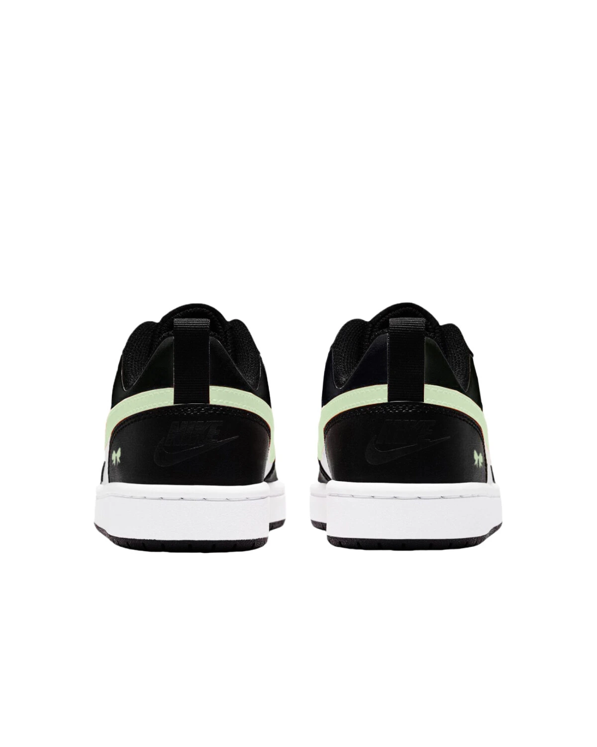Nike Court Borough детские кроссовки из натуральной кожи зеленые картинка