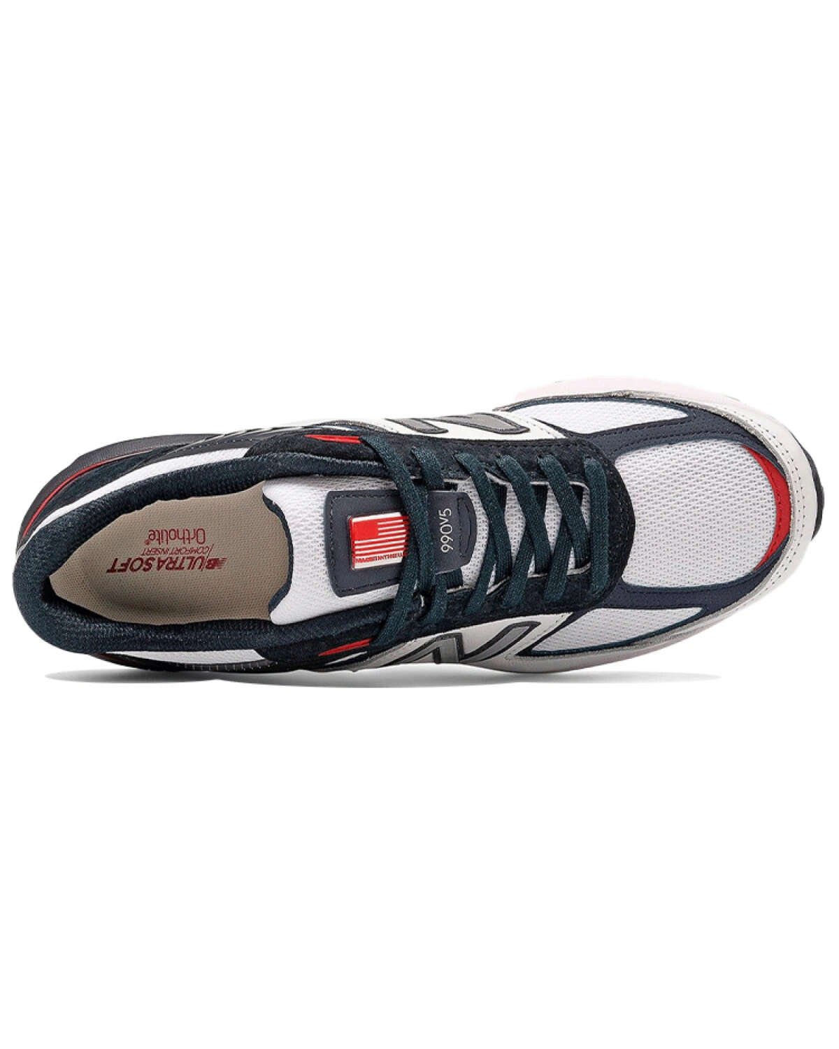 New Balance 990 V5 унисекс беговые кроссовки белые с амортизацией картинка