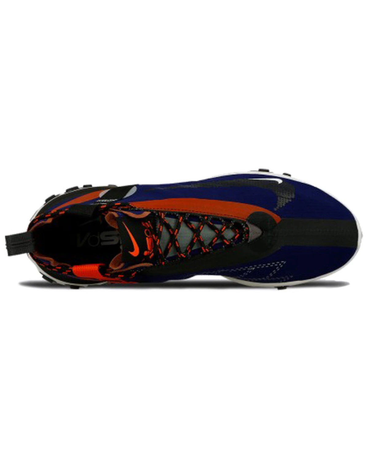 Nike ISPA Mid Top унисекс кроссовки средние синие из текстиля с платформой картинка