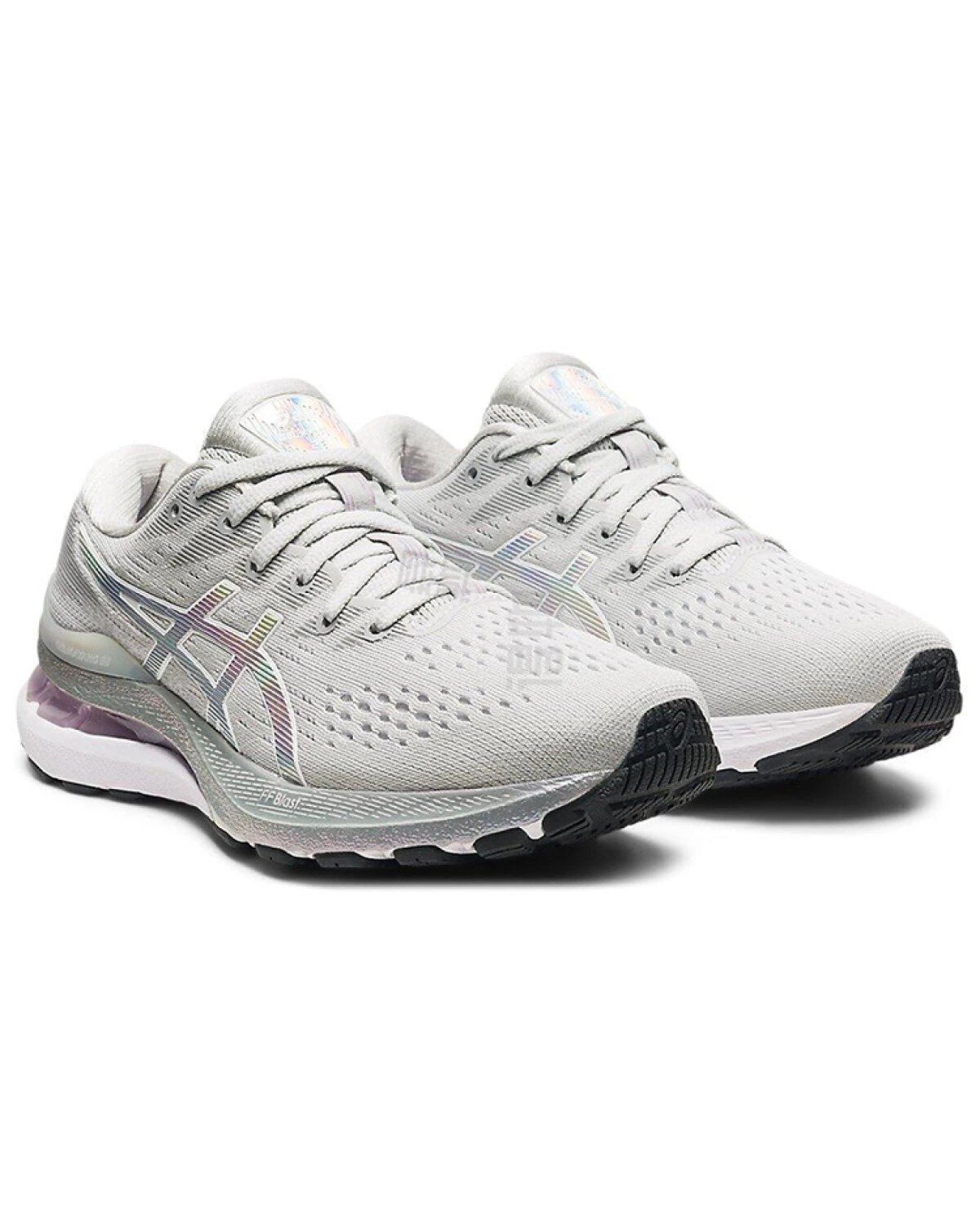 Asics Gel-Kayano 28 женские кроссовки для бега с амортизацией серые картинка