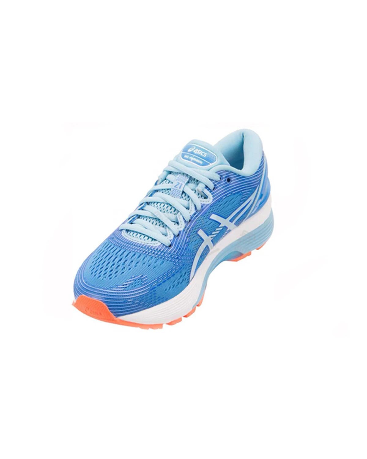 Asics GEL-Nimbus 21 женские спортивные кроссовки для бега синие картинка