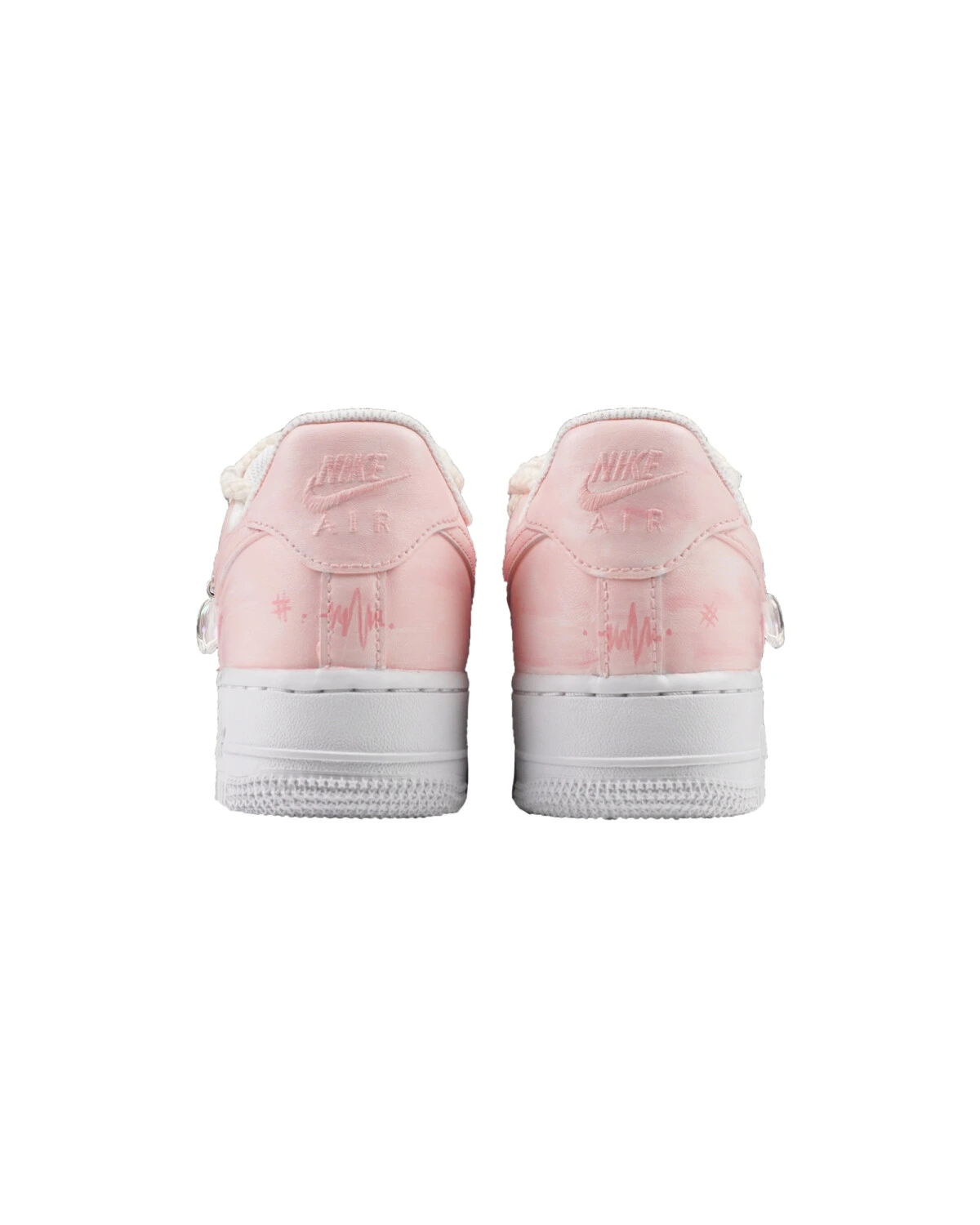 Nike Air Force 1 женские кроссовки нескользящие розовые картинка