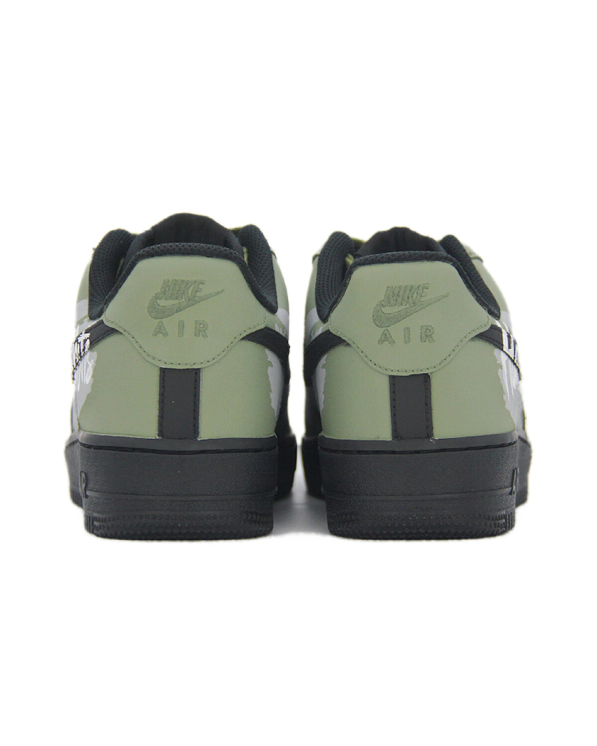 Nike Air Force 1 07 унисекс кроссовки кожаные зеленые картинка