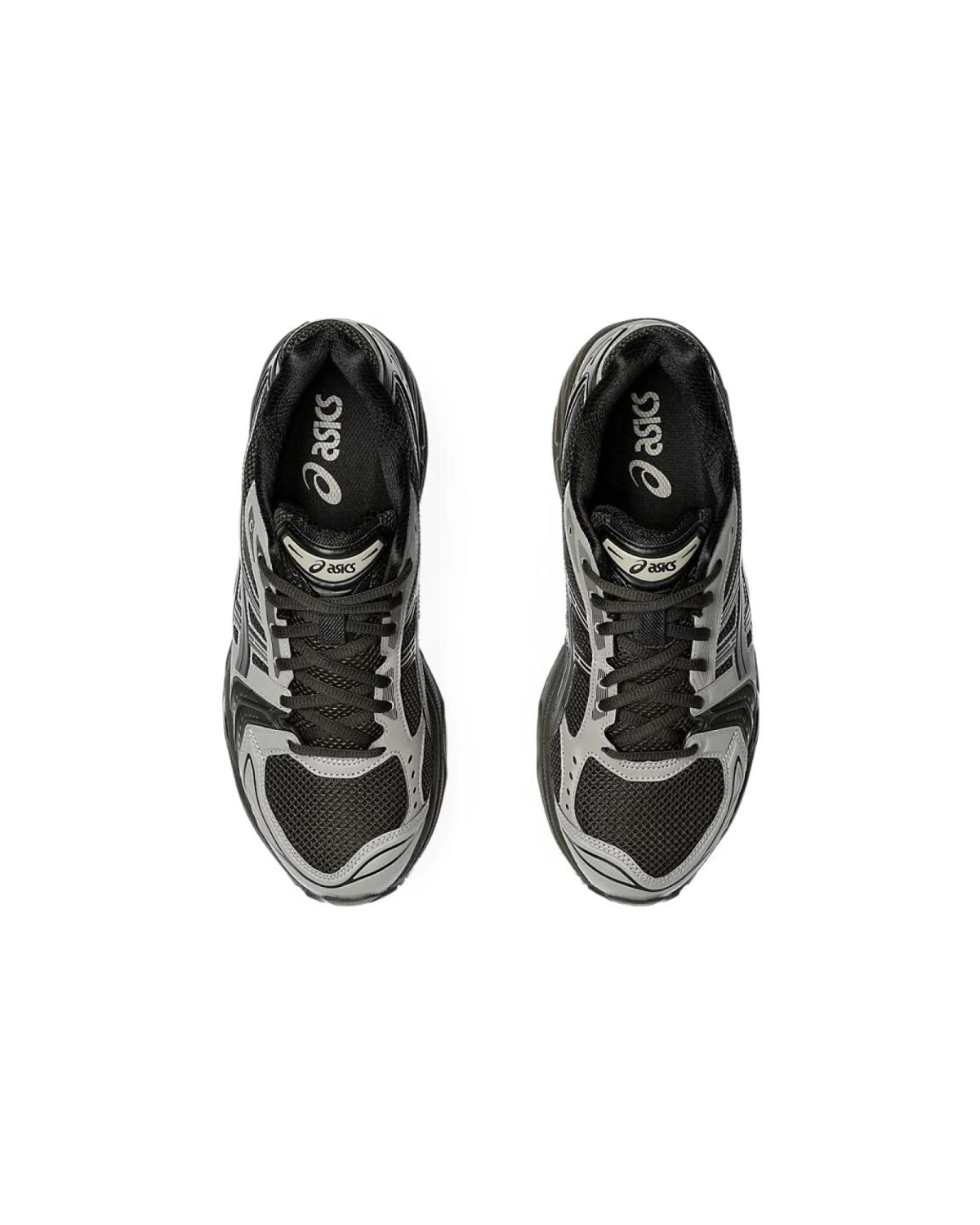 Asics Gel-Kayano 14 спортивные кроссовки из сетки и кожи черно-серо-коричневые картинка