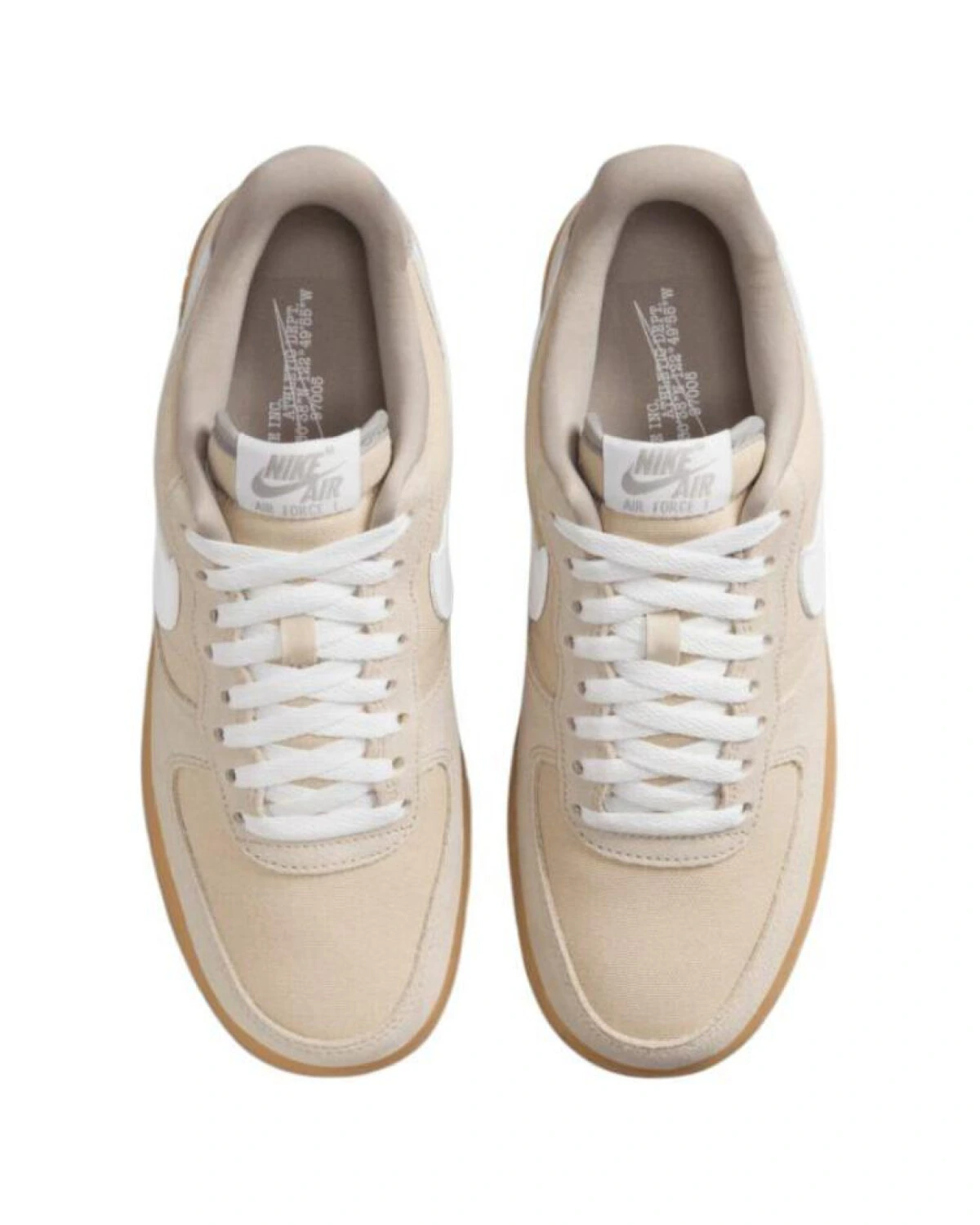 Nike Air Force 1 '07 Suede & Canvas женские кроссовки светло-каки замша и холст картинка