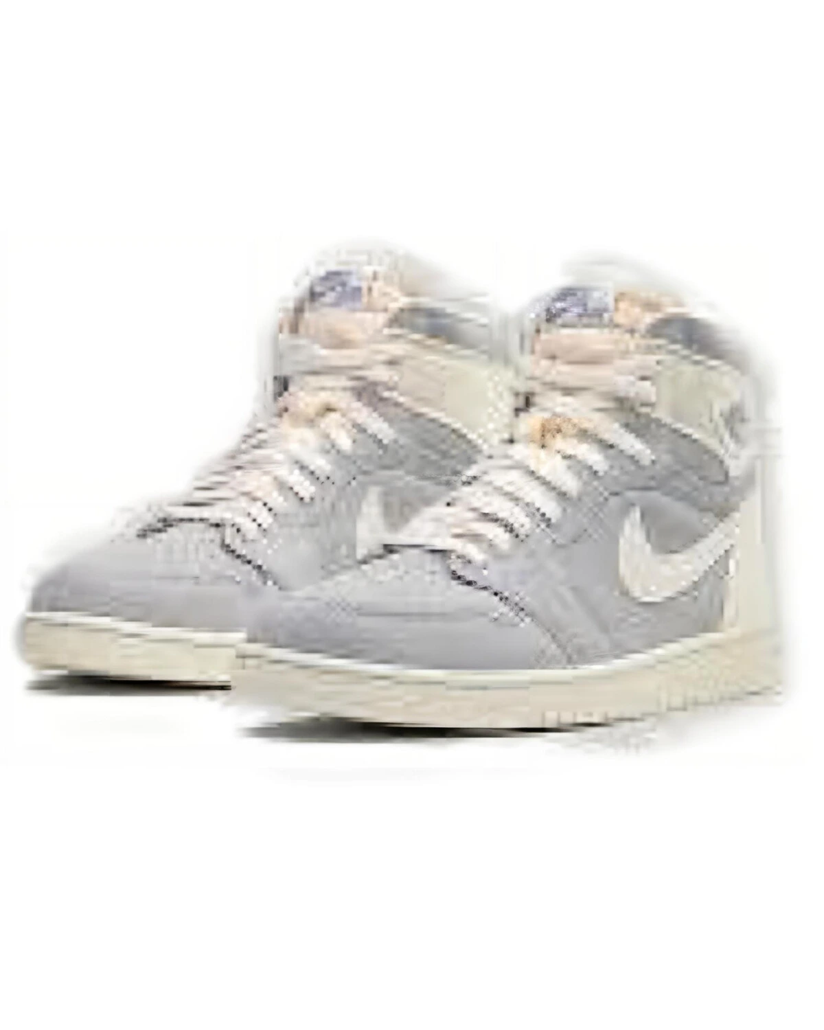 Jordan Air Jordan 1 мужские и женские баскетбольные кроссовки высокие серые картинка