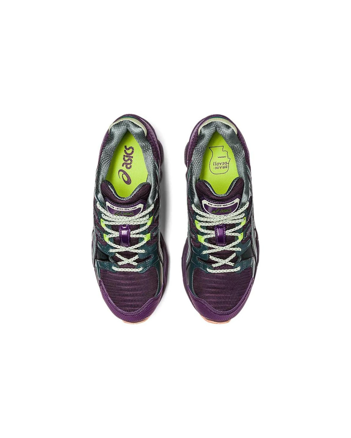 Asics GEL-Nimbus 9 мужские кроссовки синтетические фиолетово-зелёные картинка
