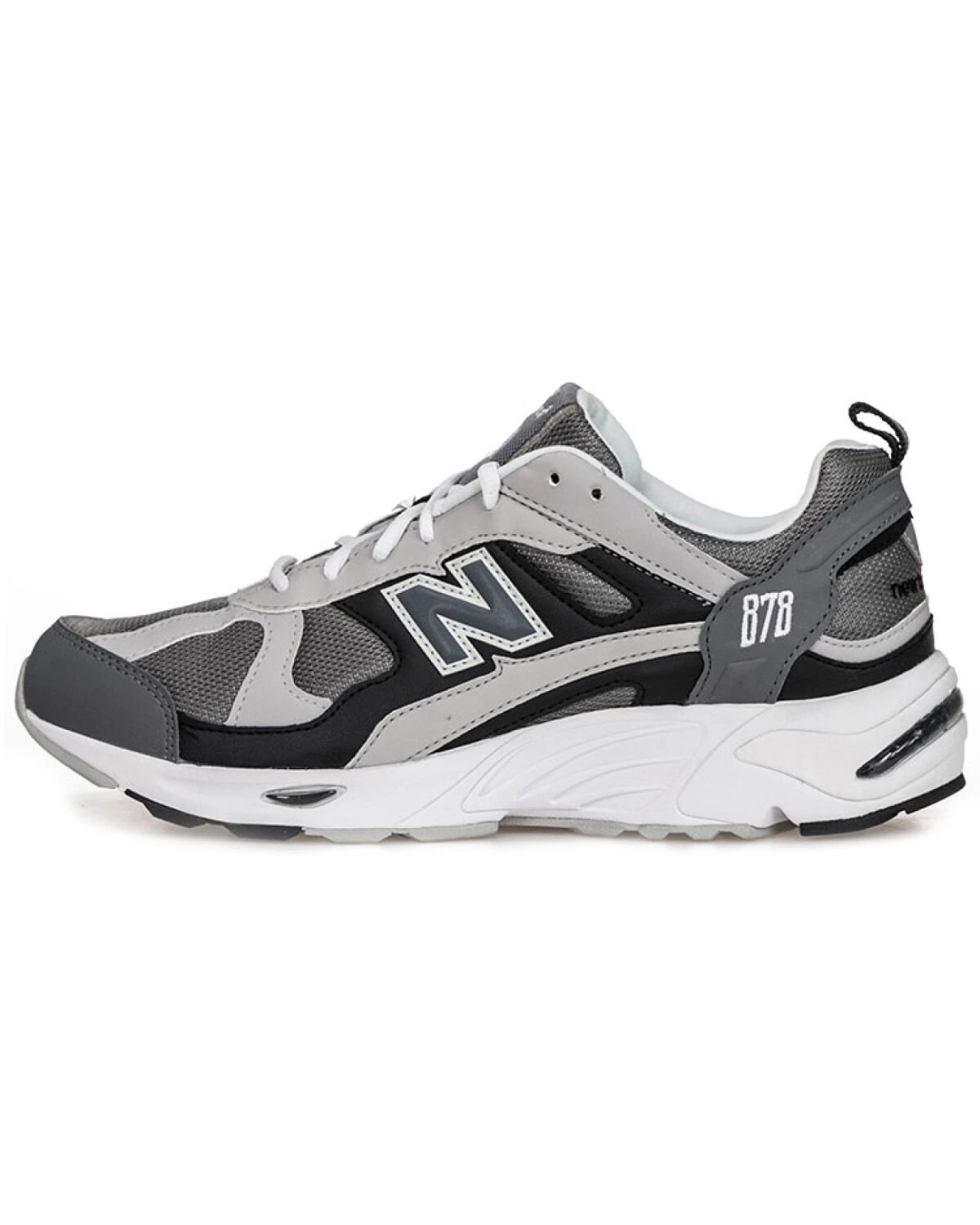 New Balance 878 унисекс кроссовки сетчатые серо-черные картинка