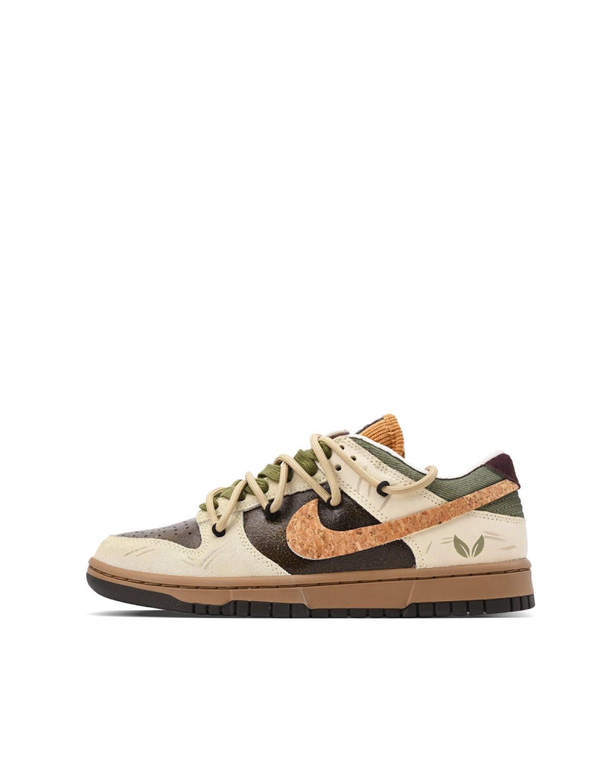 Nike Dunk LOW Wood unisex кроссовки износостойкие в лесном стиле картинка