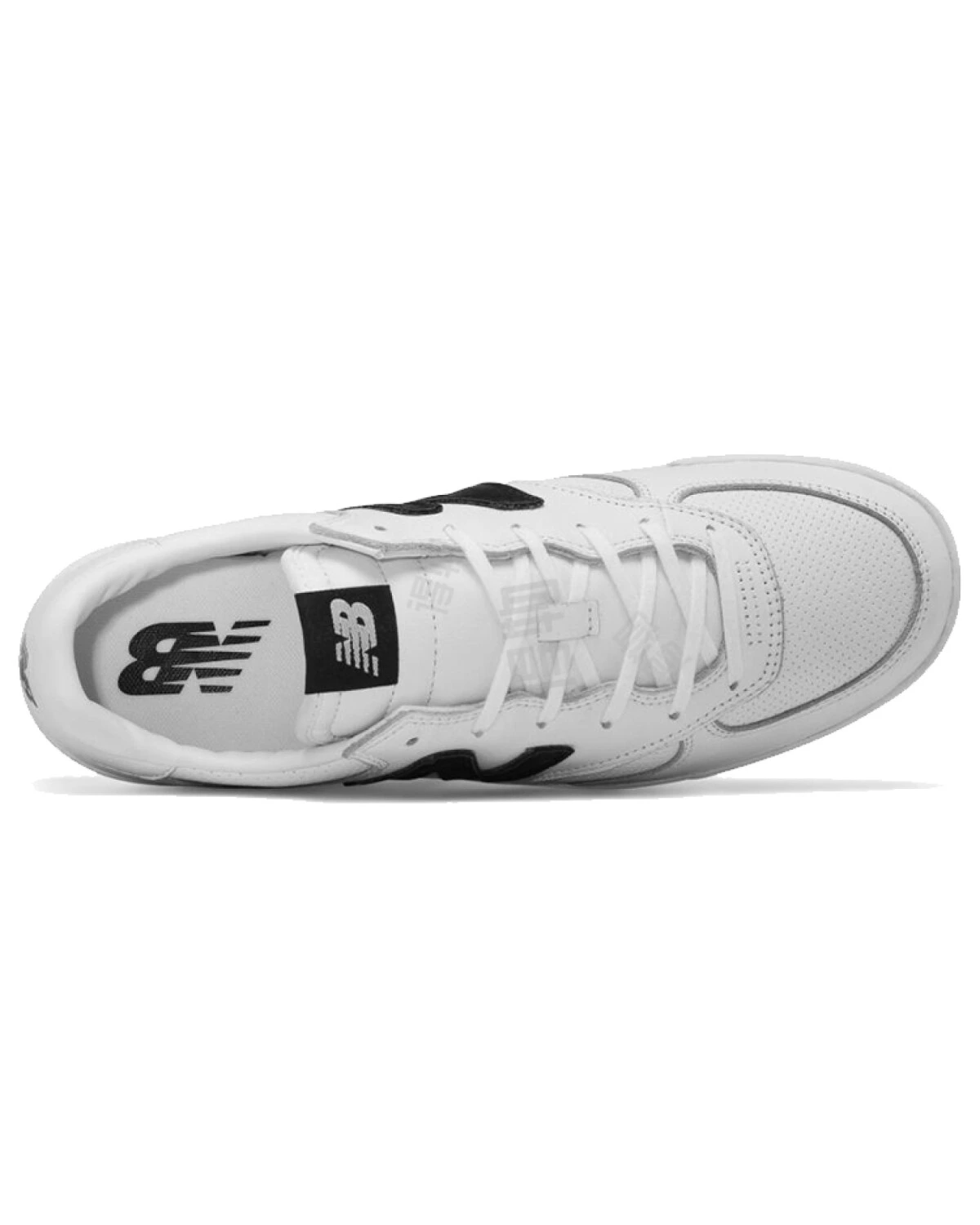 New Balance 300 унисекс кроссовки из натуральной кожи бело-черные картинка