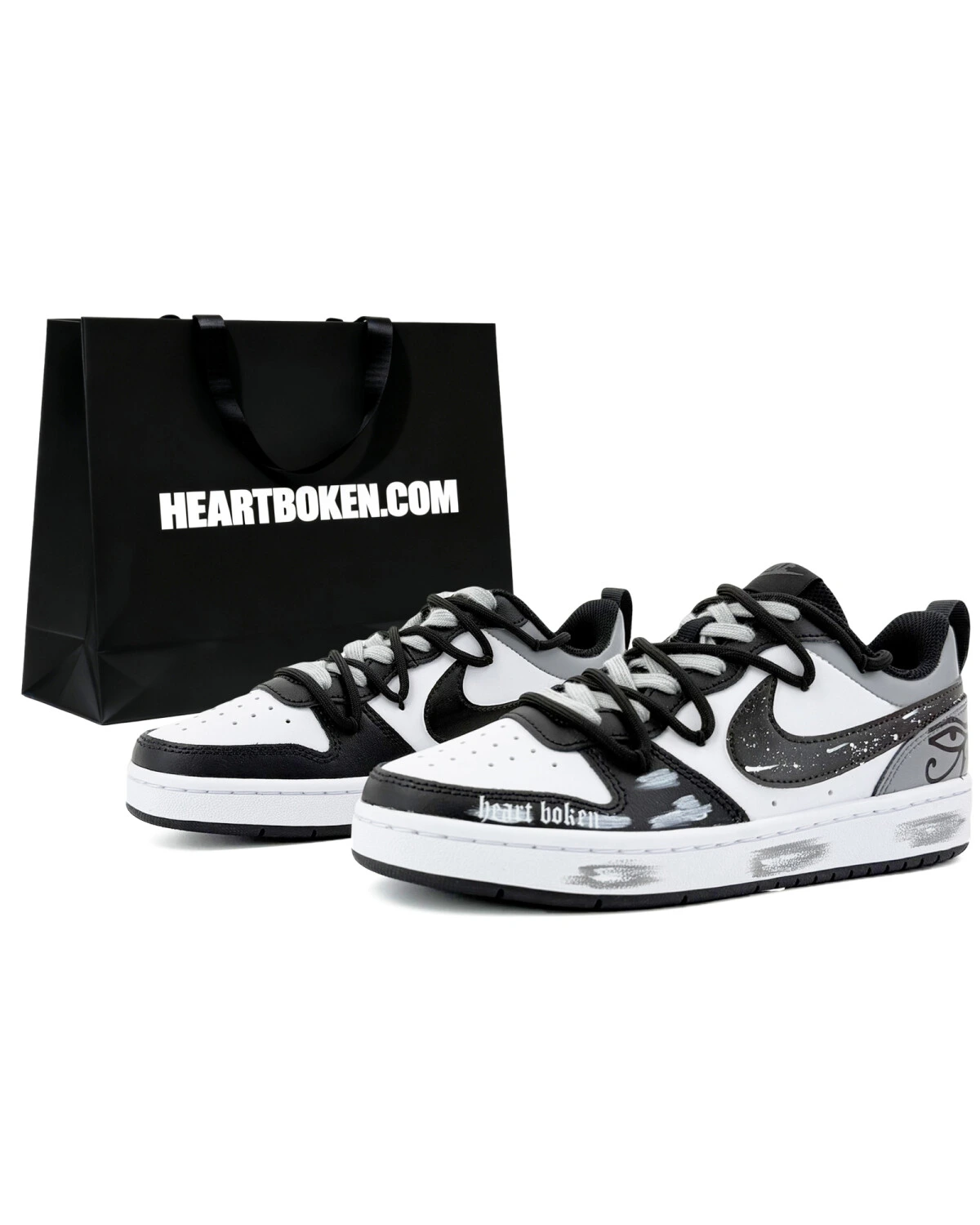 Nike Court Borough детские кроссовки светло-серые градиентные картинка